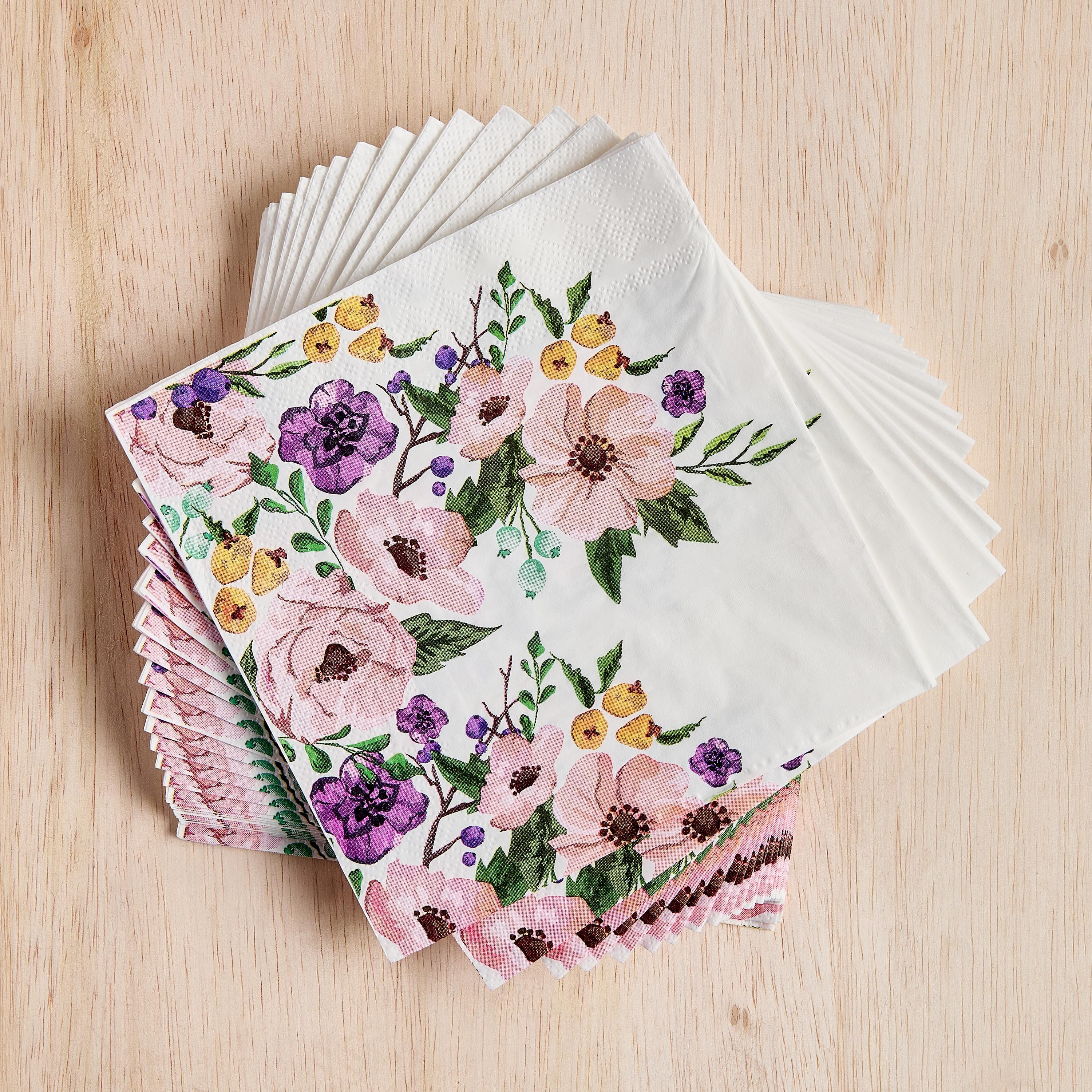 Bloomery 30-Piece Paper Napkin Set - 33x33 cm-household-dining-tablelinen-napkinsandaccessories-image-1