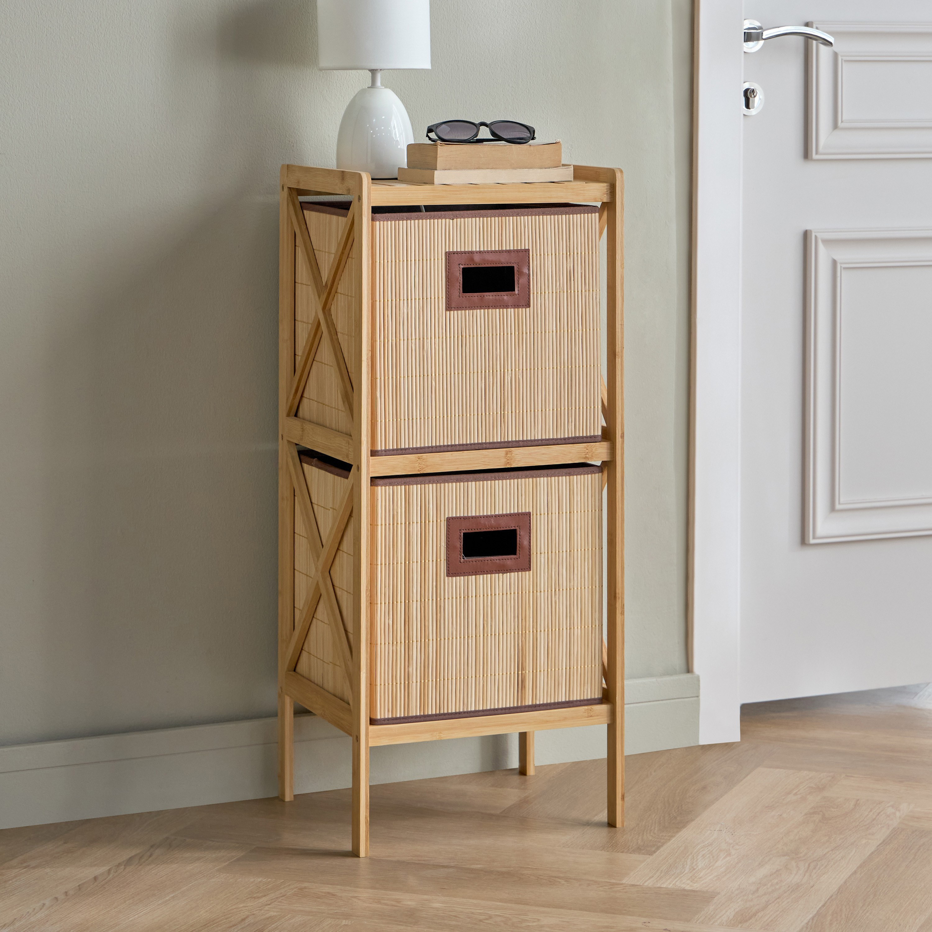 Daniel 2-Drawer Storage Tower-household-storage-storagesolutions-drawerorganizing-image-1