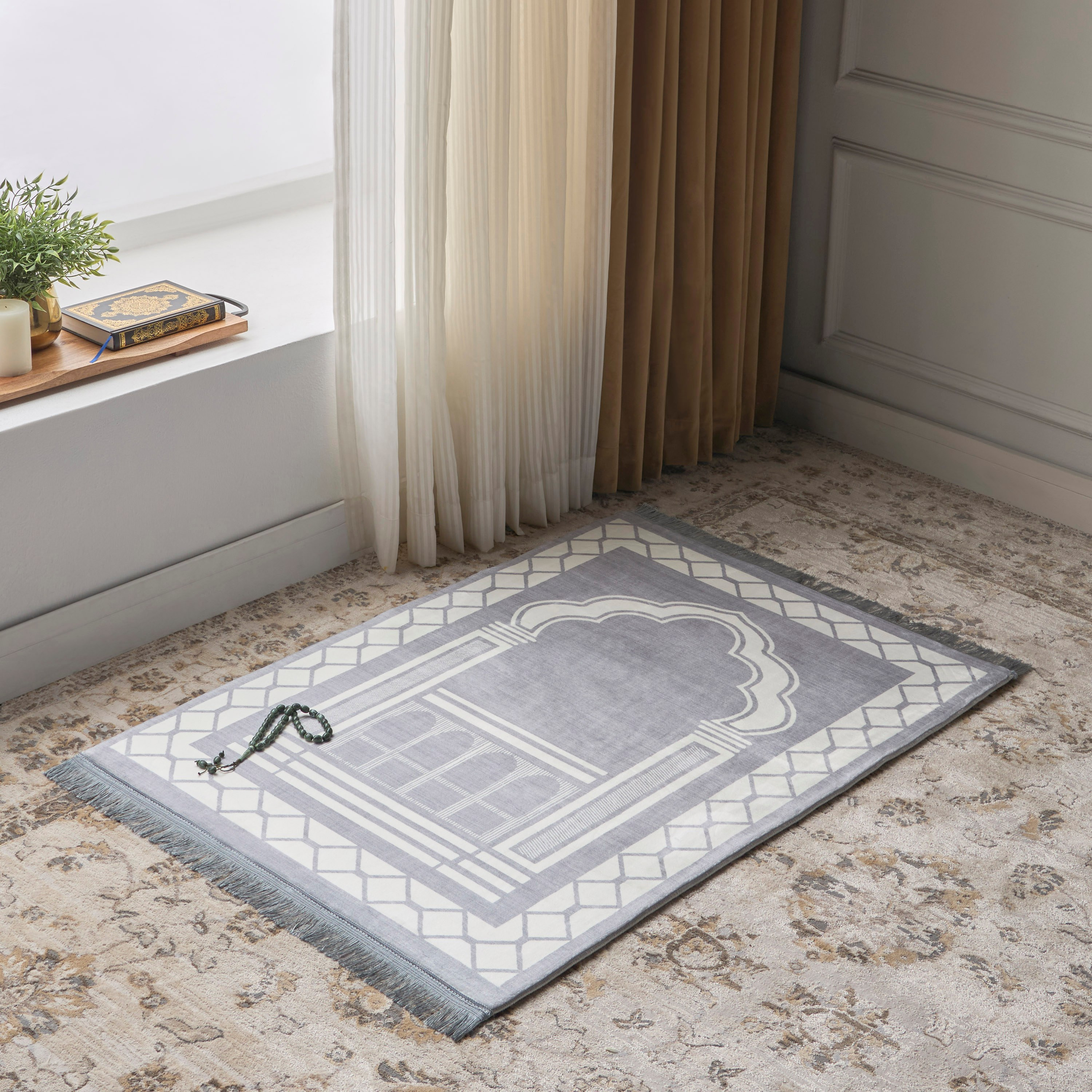 Falah Prayer Mat - 80x115 cm-household-rugsandcarpets-prayermats-image-5