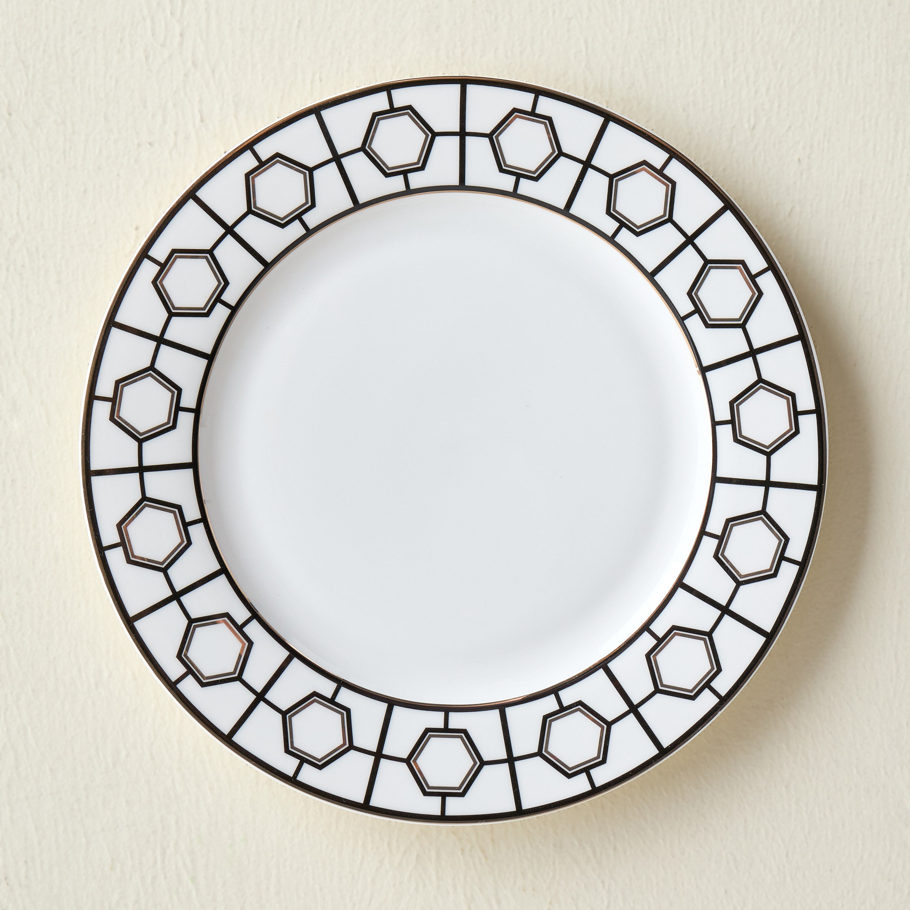 صحن عشاء من الخزف الصيني - ذهب - 27 سم-household-dining-dinnerware-plates-image-1