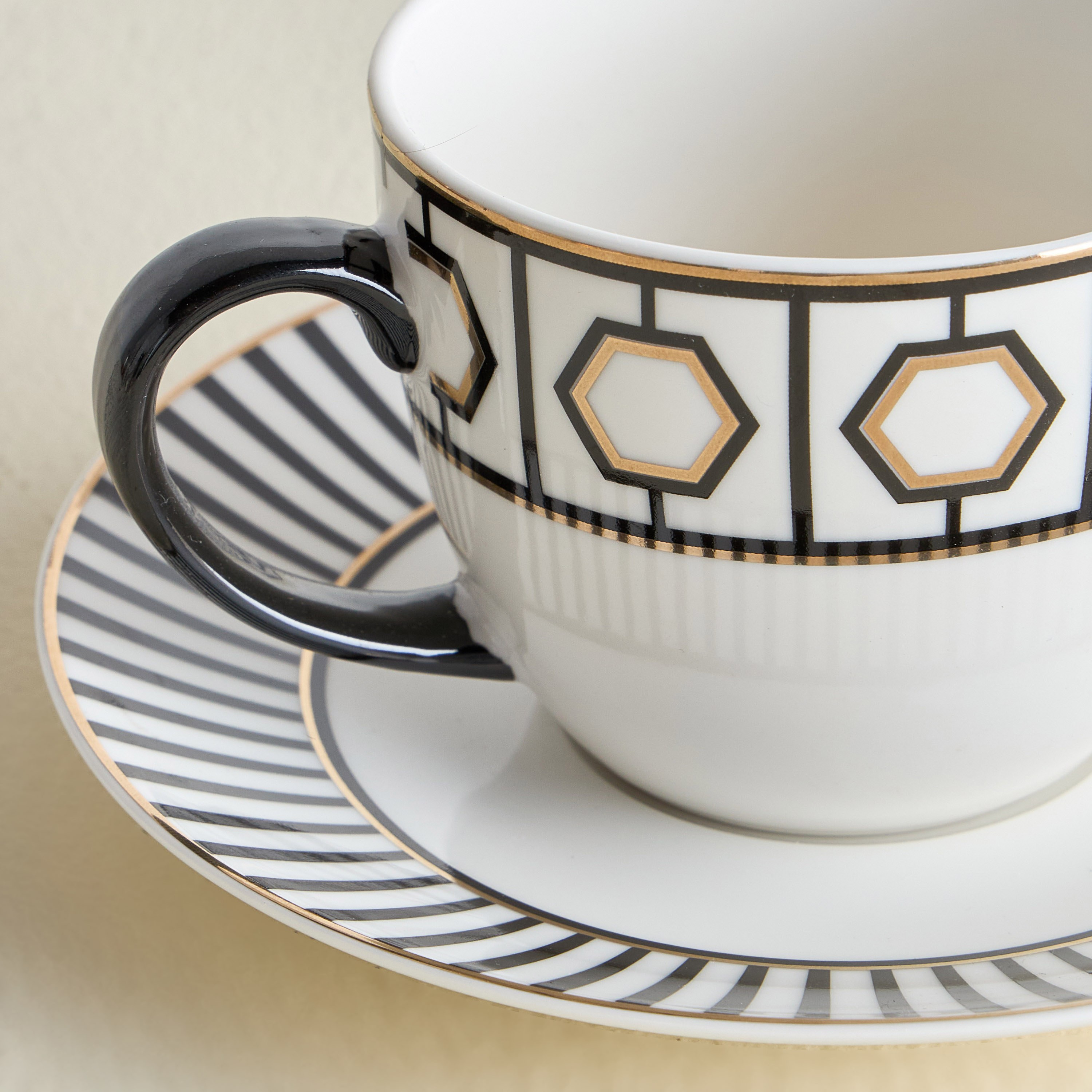 Thahab New Bone China Cup and Saucer Set - 220 ml-household-dining-dinnerware-dinnerwarecollections-image-2