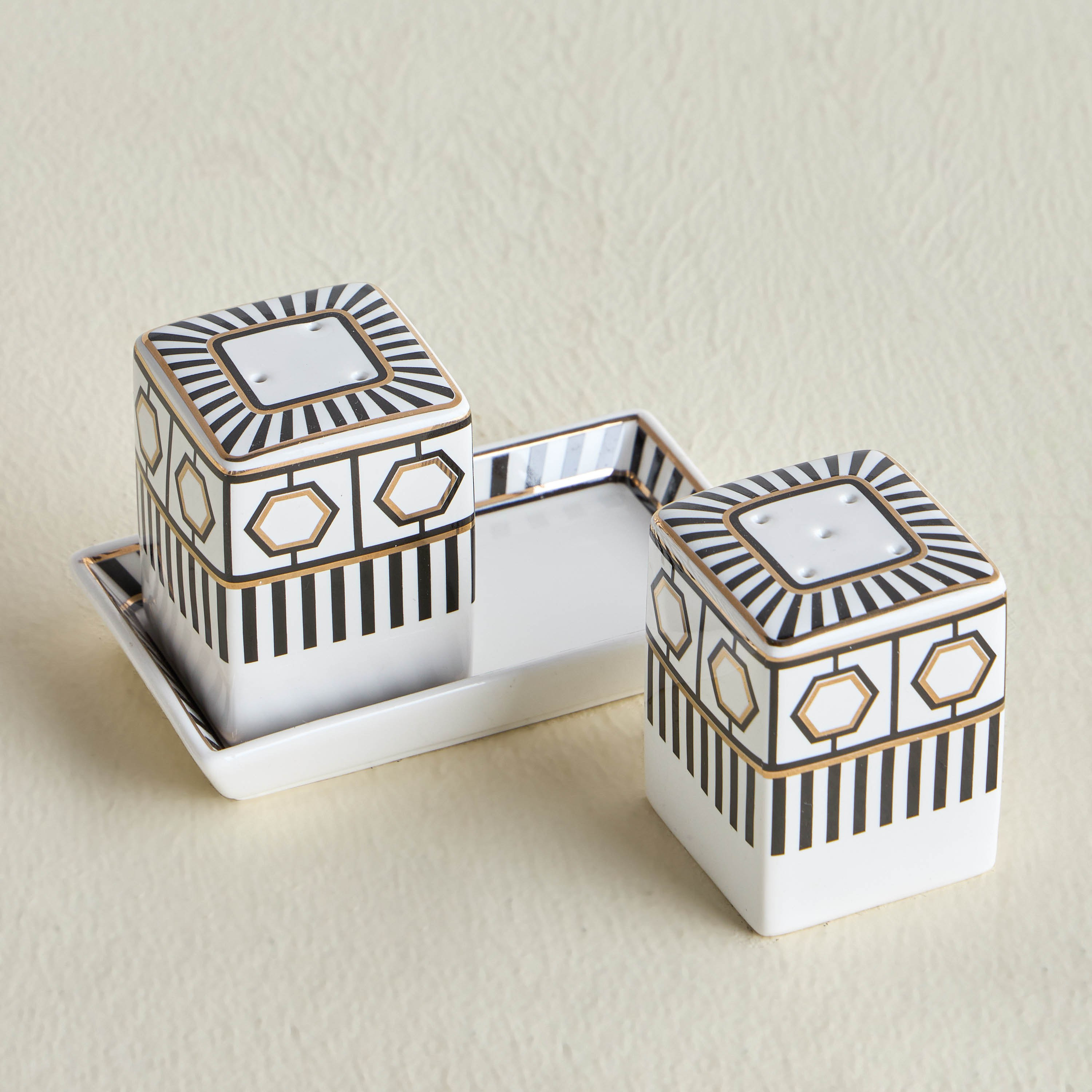 Thahab New Bone China Salt and Pepper Shaker - Set of 2-household-dining-dinnerware-dinnerwarecollections-image-2