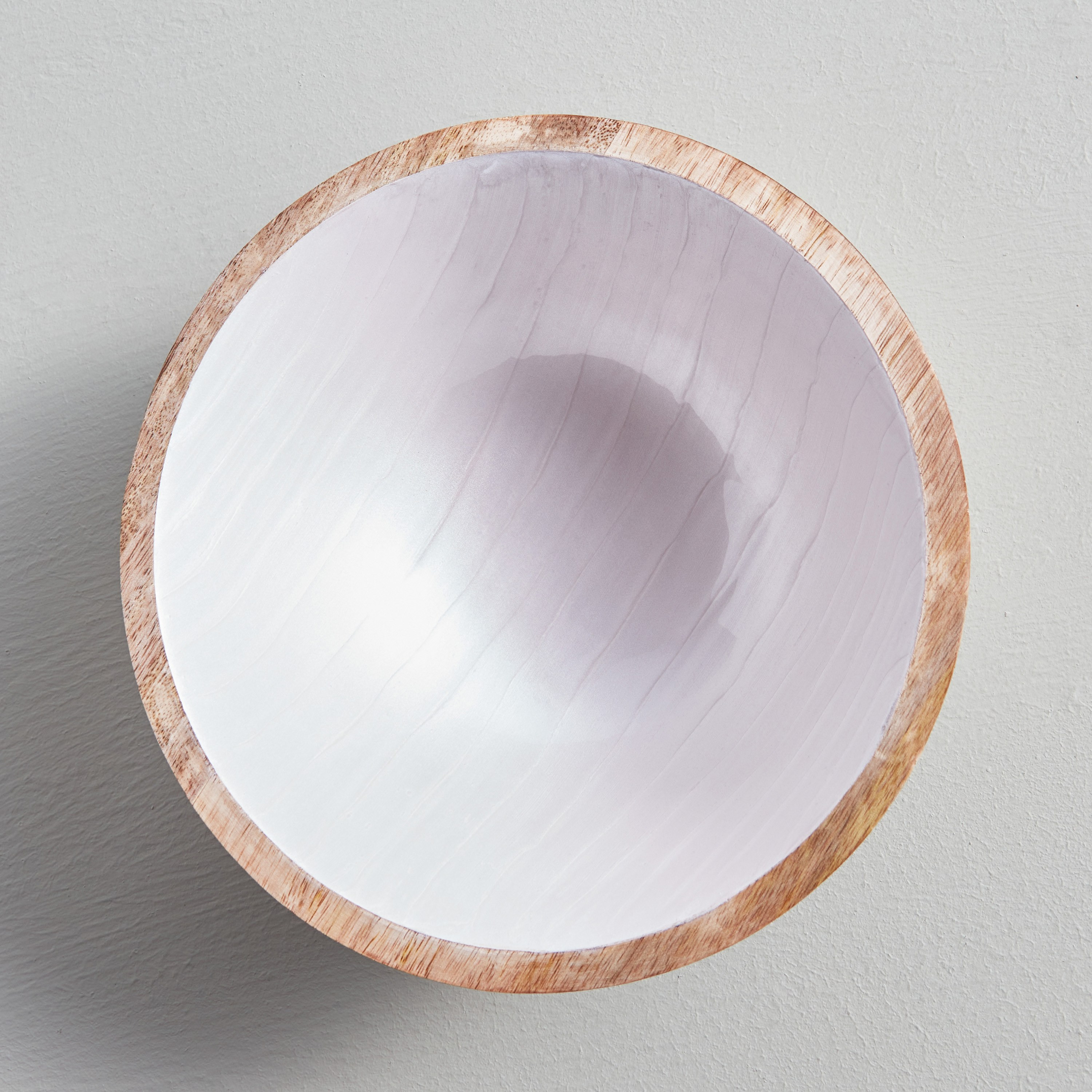 Pearl Line Mango Wood Serving Bowl - 23 cm-household-dining-dinnerware-bowls-image-2