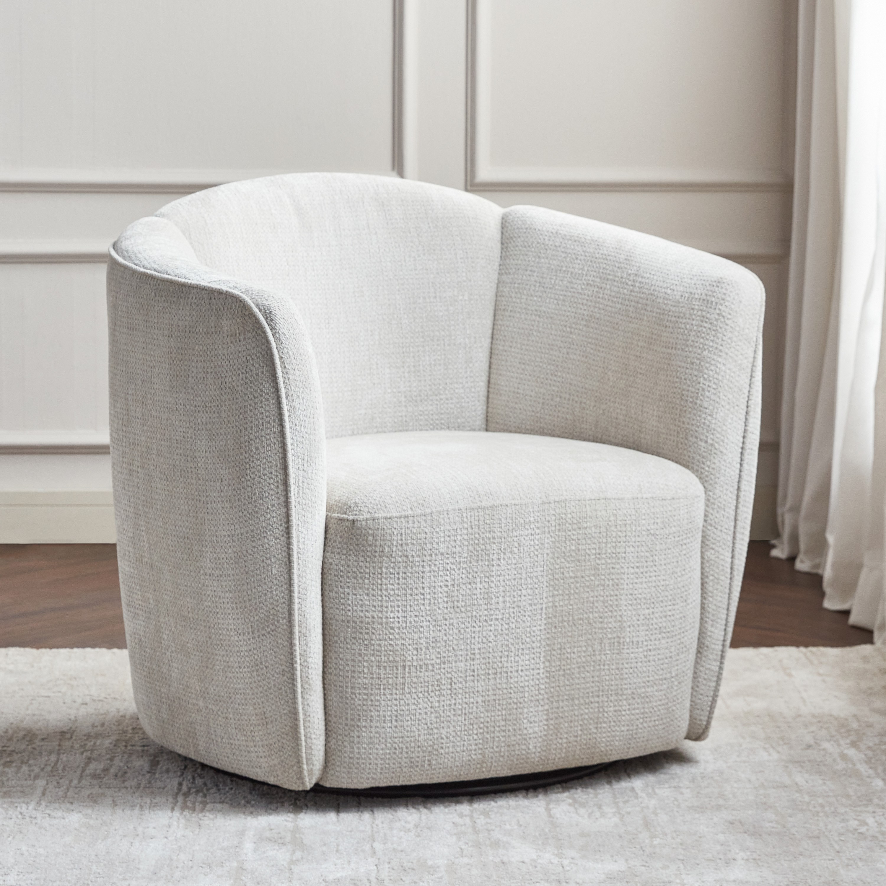 Shop Kian Fabric Swivel Armchair Online | Home Centre Saudi