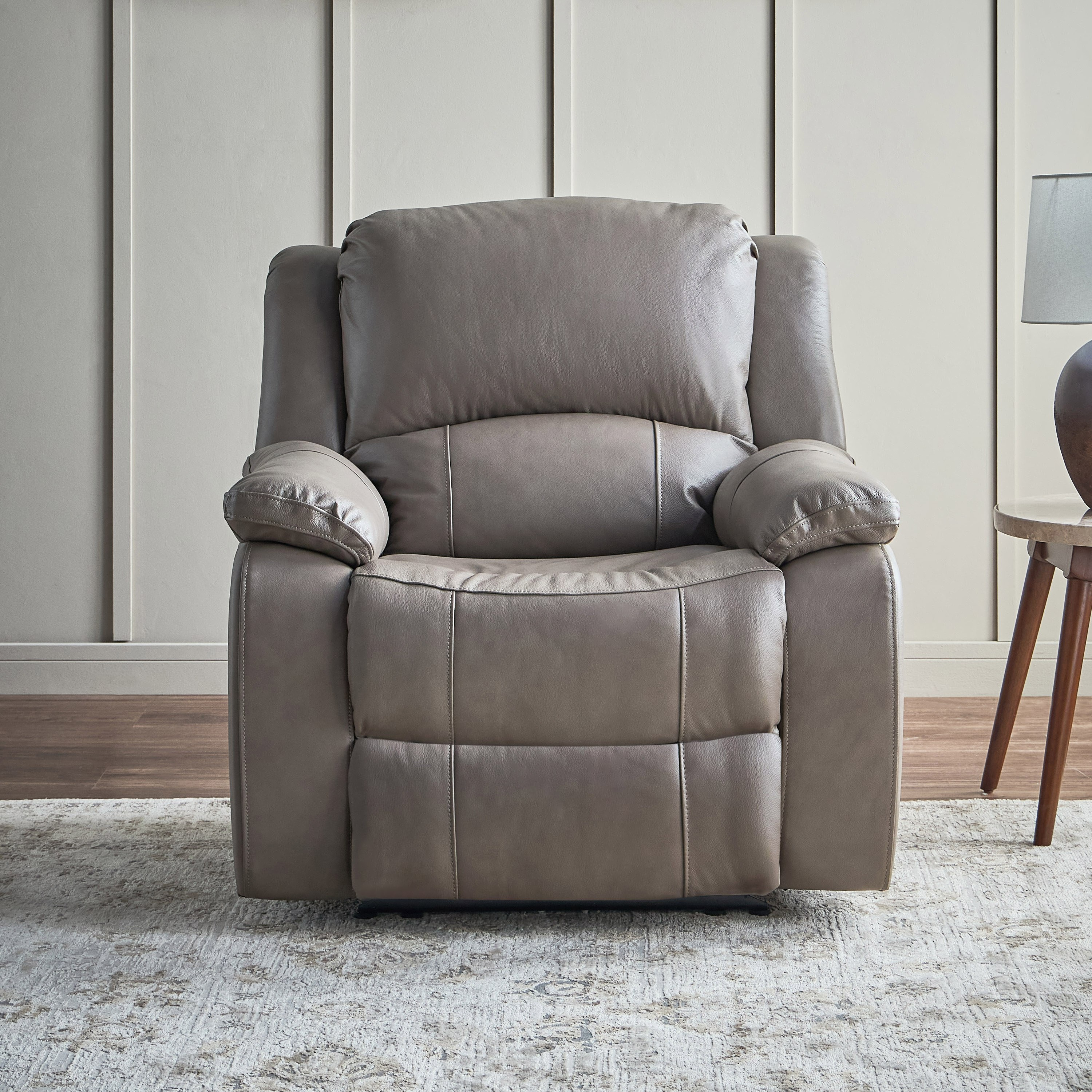 Warren Half Leather Electric Recliner