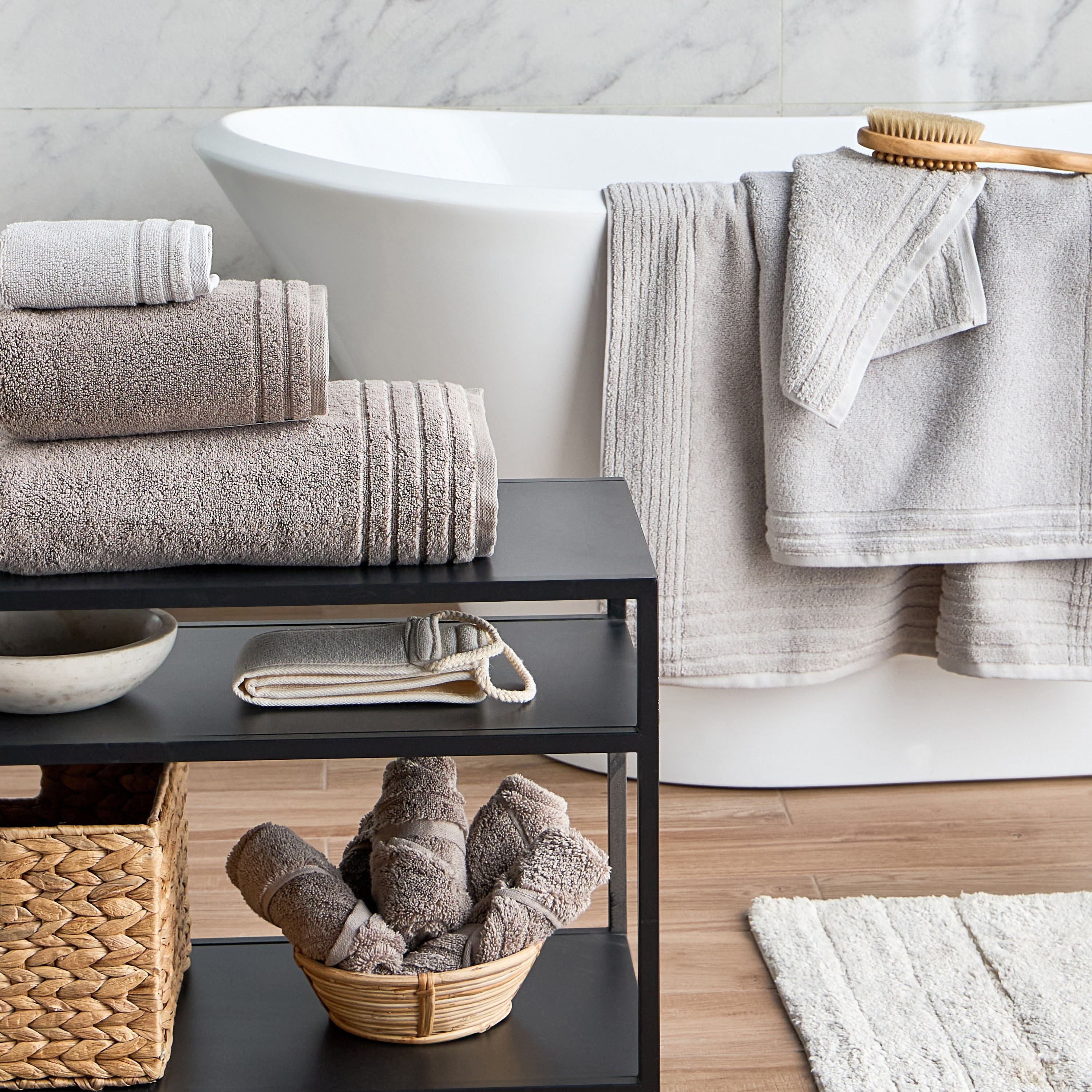 Egyptian 4-Piece 600 GSM Cotton Fingertip Towel Set - 30x30 cm-household-bathandlaundry-bathlinen-towels-image-4