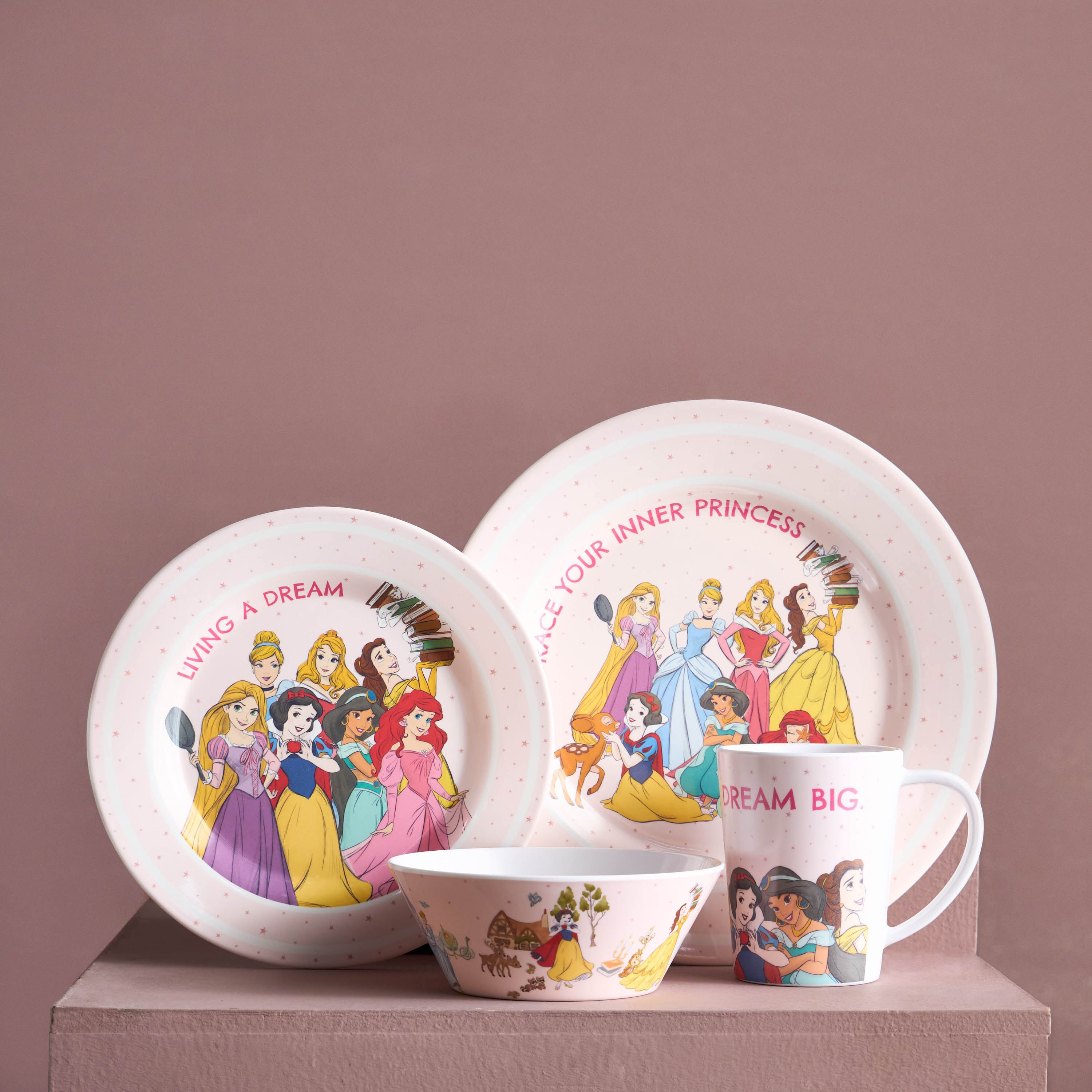 Disney Princess 4-Piece Tableware Set-babyandkids-schoolessentials-tableware-image-1