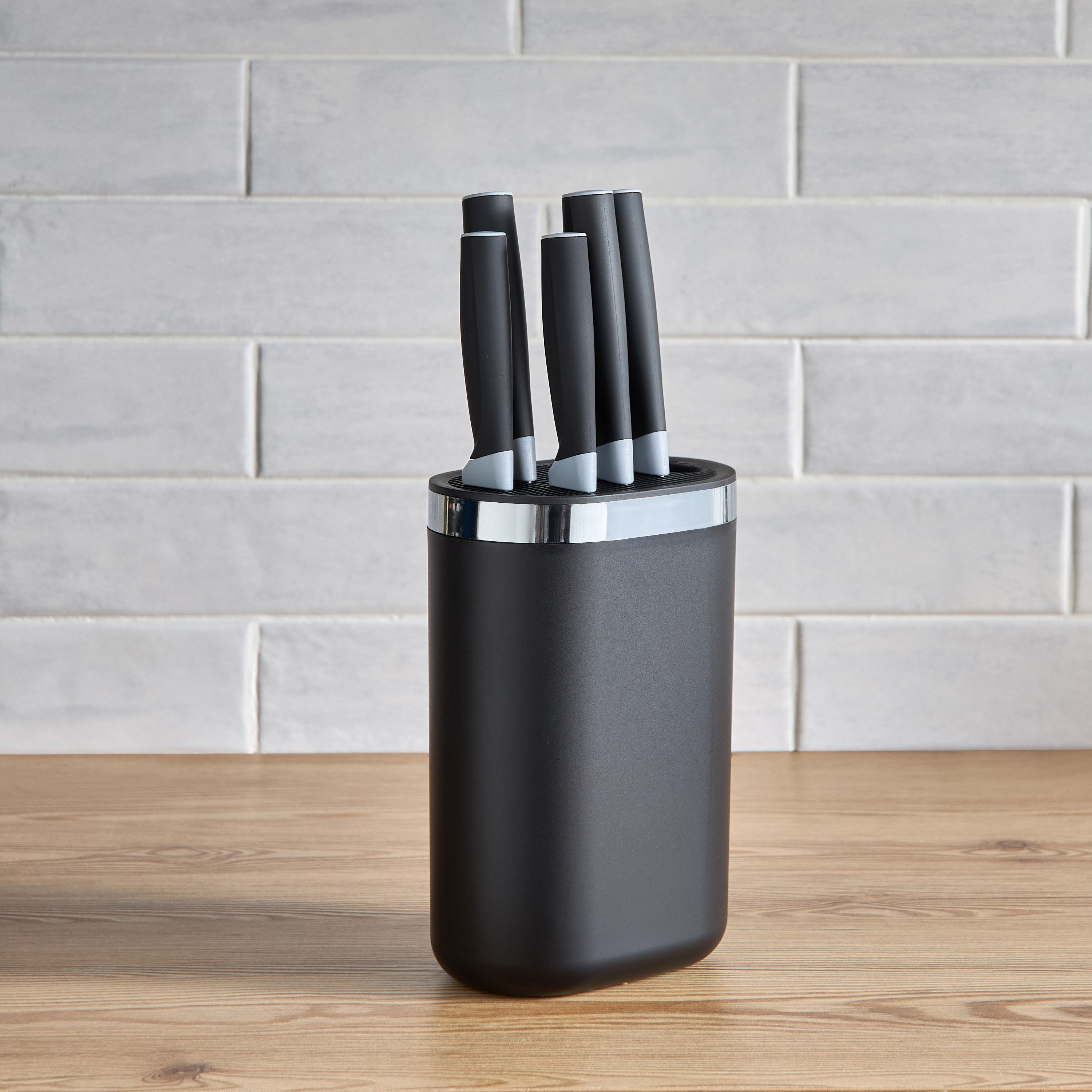 طقم سكاكين 5 قطع مع قالب - ريس-household-kitchen-kitchentoolsandutensils-knives-image-1