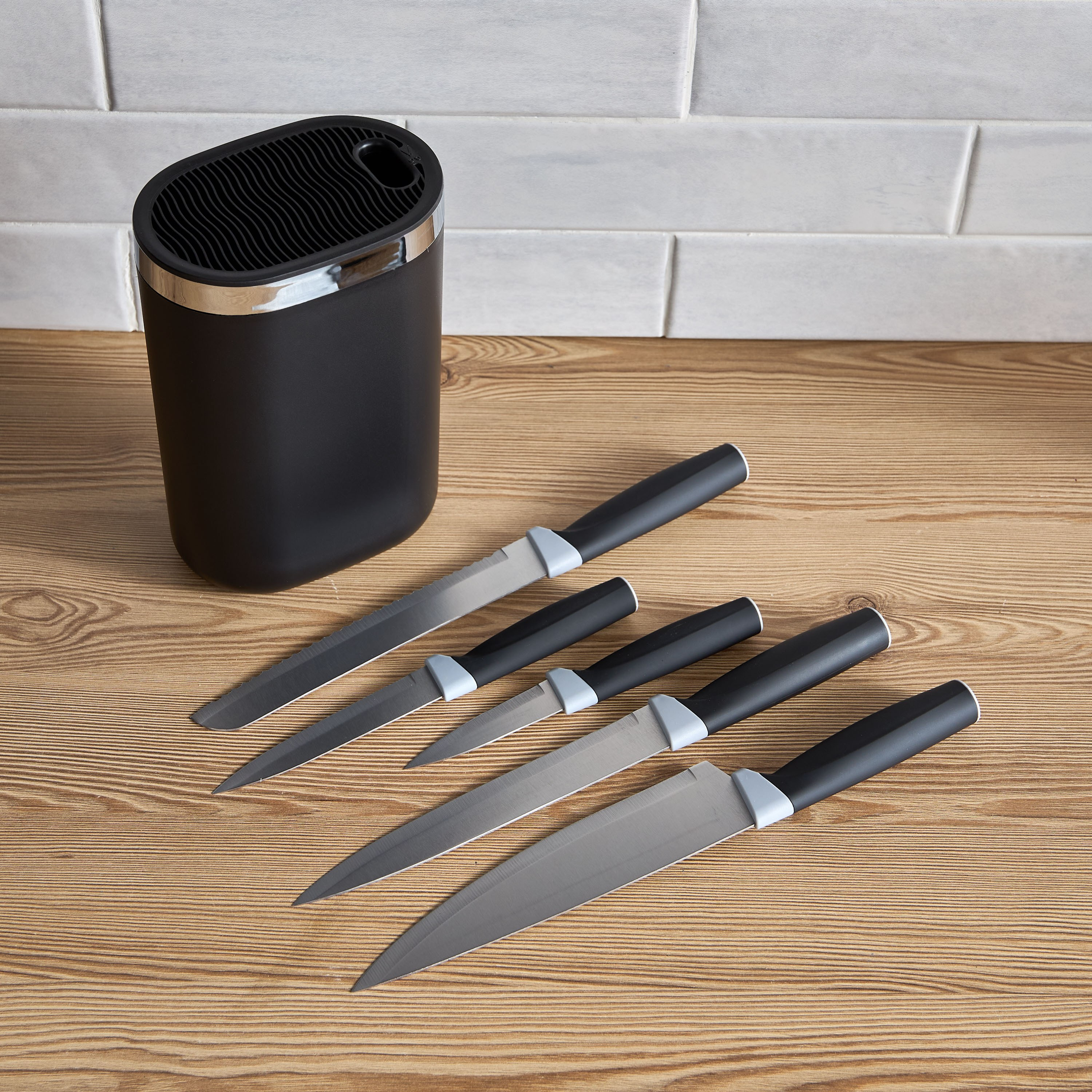 طقم سكاكين 5 قطع مع قالب - ريس-household-kitchen-kitchentoolsandutensils-knives-image-2