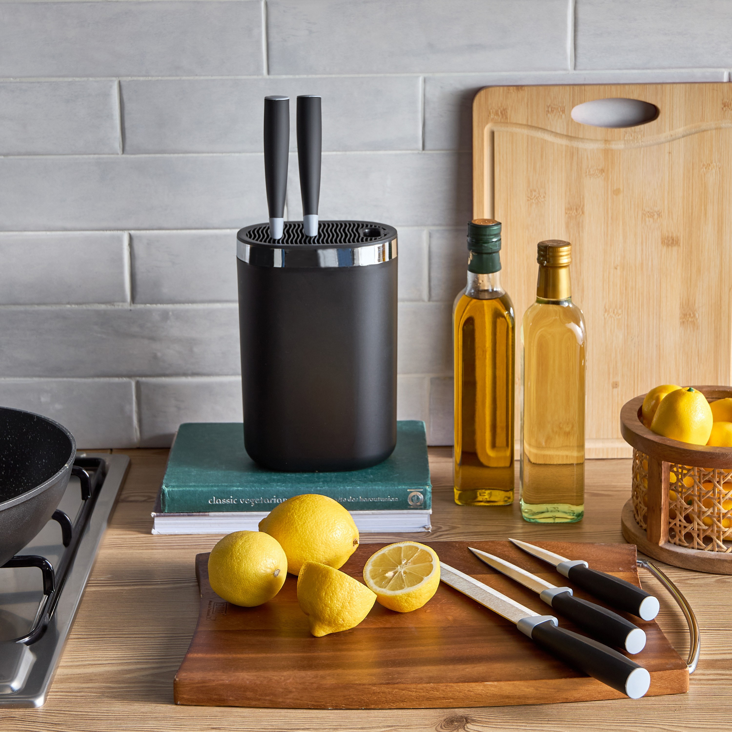 طقم سكاكين 5 قطع مع قالب - ريس-household-kitchen-kitchentoolsandutensils-knives-image-4