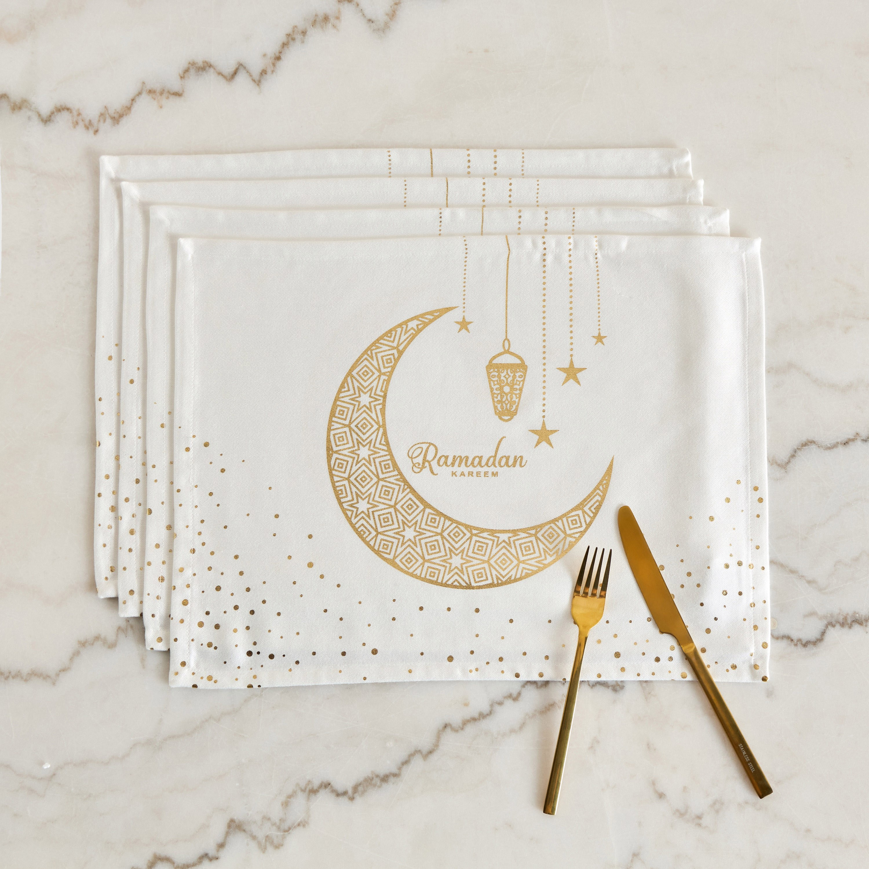 طقم لبادات صحون 4 قطع - رمضان كريم-household-dining-tablelinen-placemats-image-1