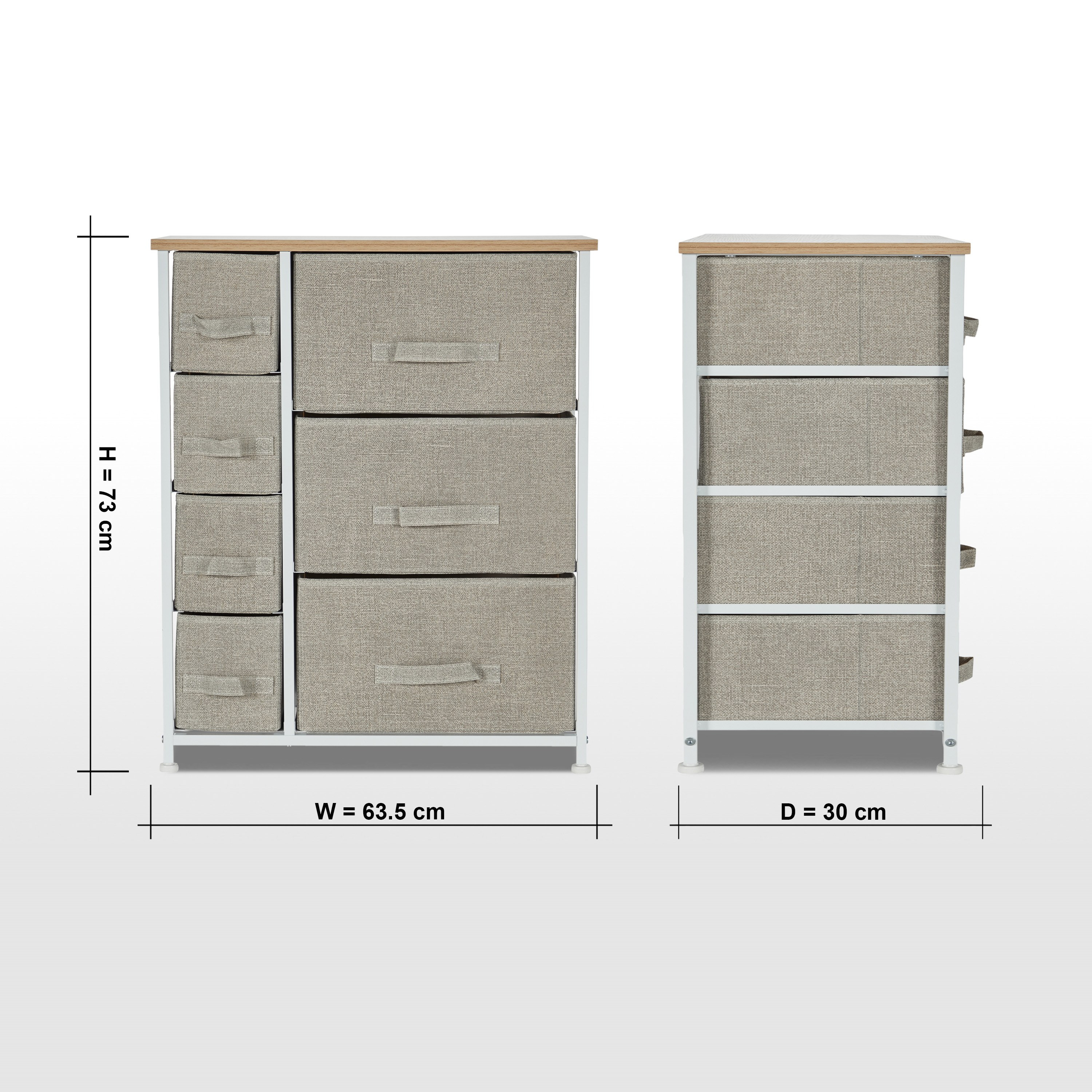 Jordan 7-Drawer Storage Tower - 30x64 cm-household-storage-storagesolutions-drawerorganizing-image-6