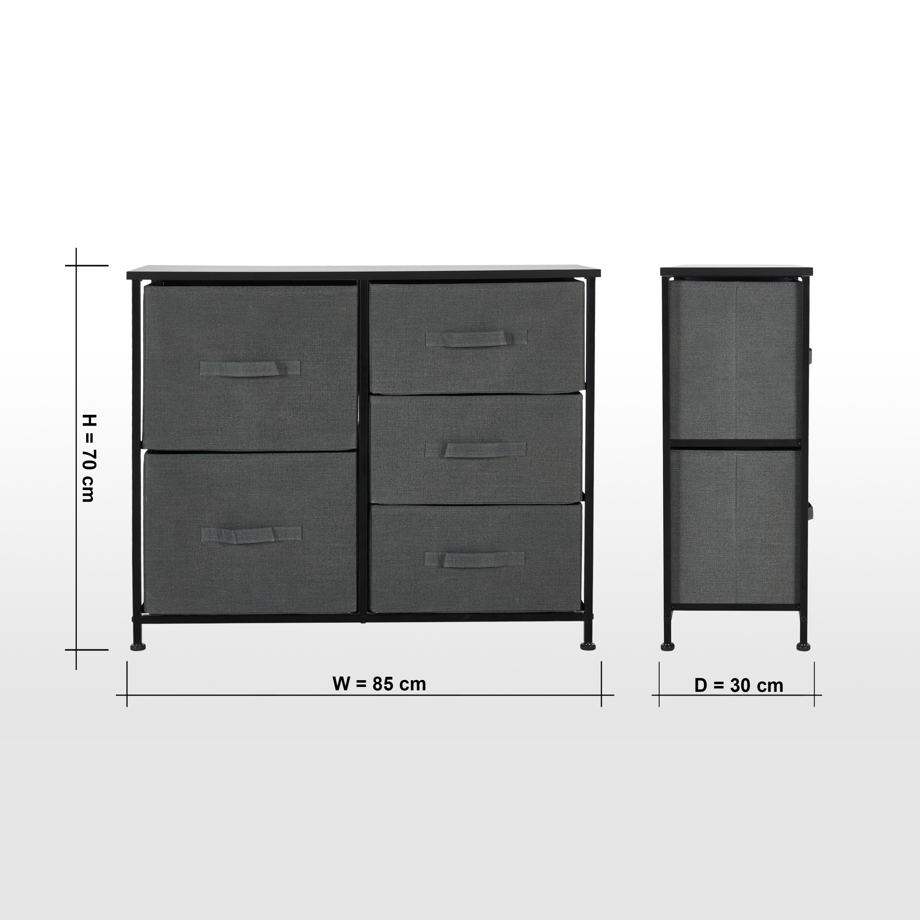 Jordan 5-Drawer Storage Tower - 30x85 cm-household-storage-storagesolutions-drawerorganizing-image-7