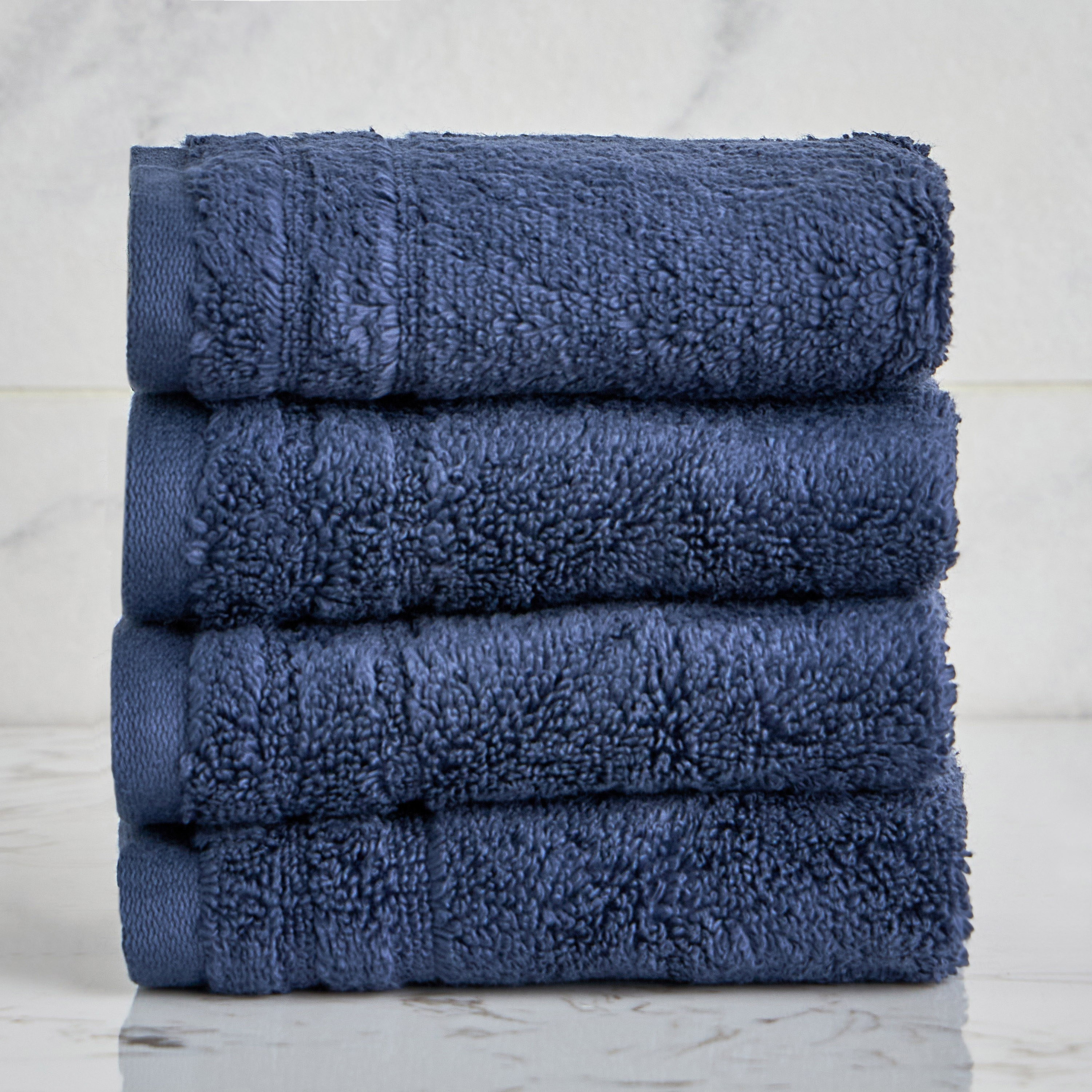 Egyptian 4-Piece 600 GSM Cotton Fingertip Towel Set - 30x30 cm