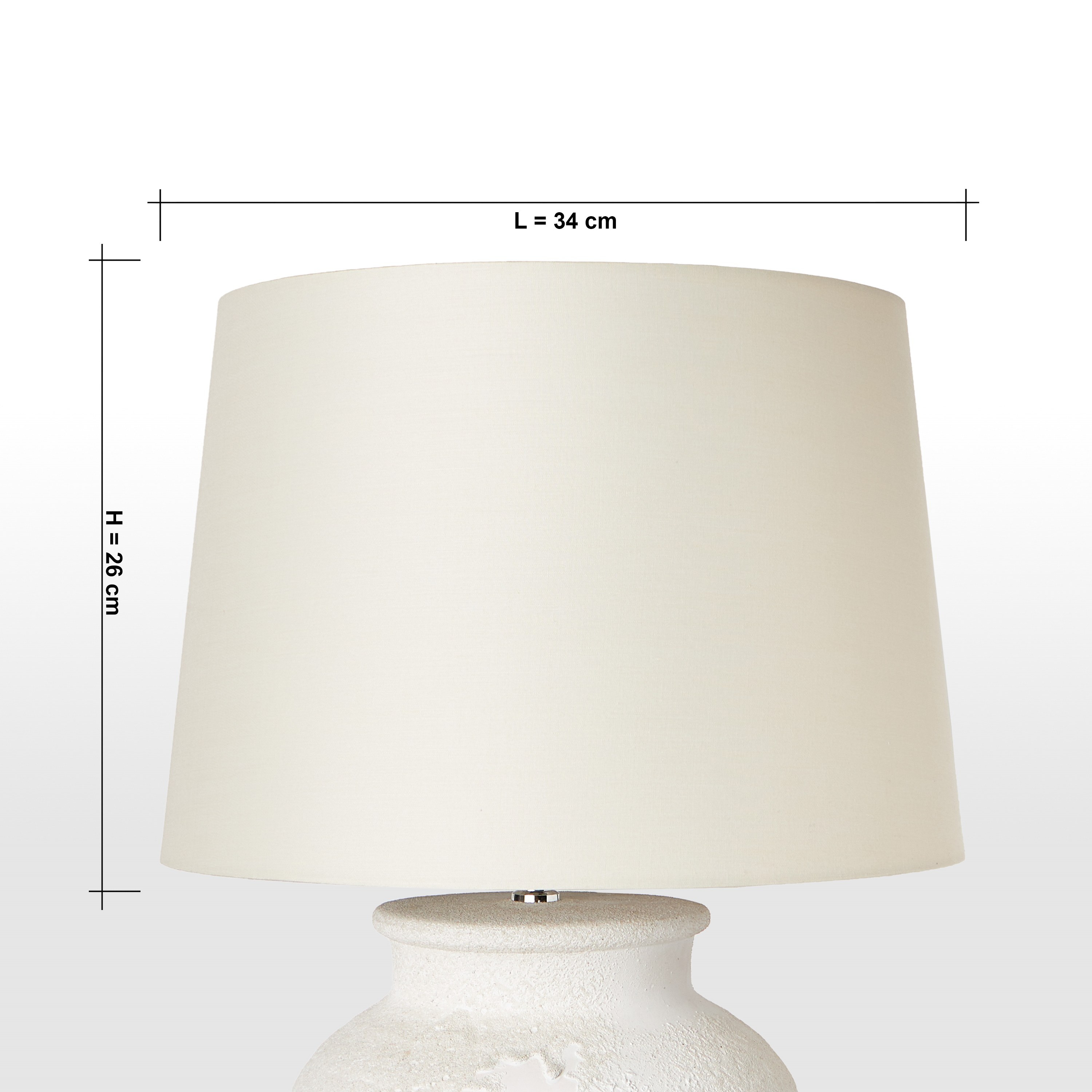 Mix and Match Cotton Floor Lamp Shade with Reversible Gimble - 26 cm-household-lighting-floorlamps-image-4
