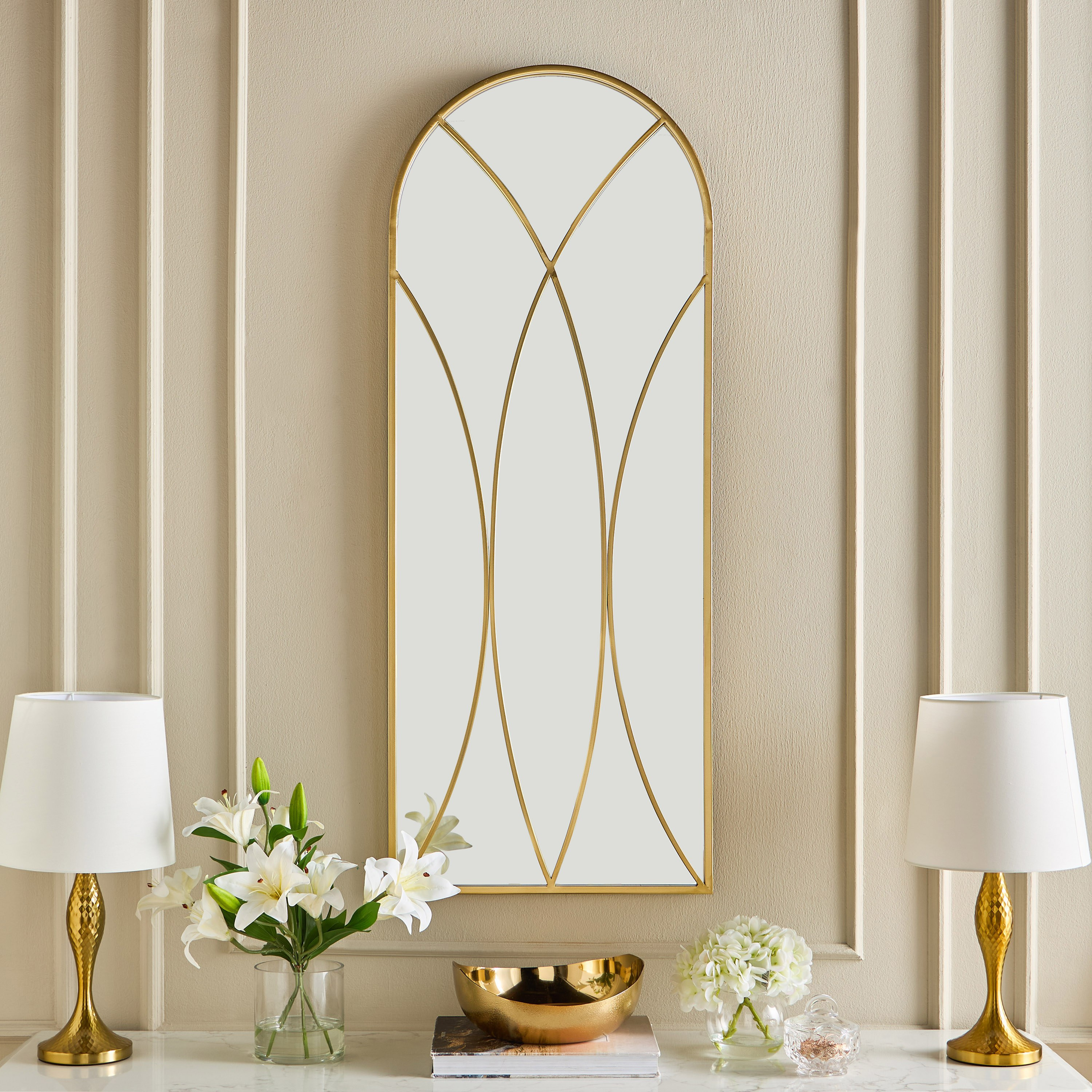 Jalon Decorative Wall Mirror - 122x49 cm-household-walldecorandmirrors-wallaccents-image-4