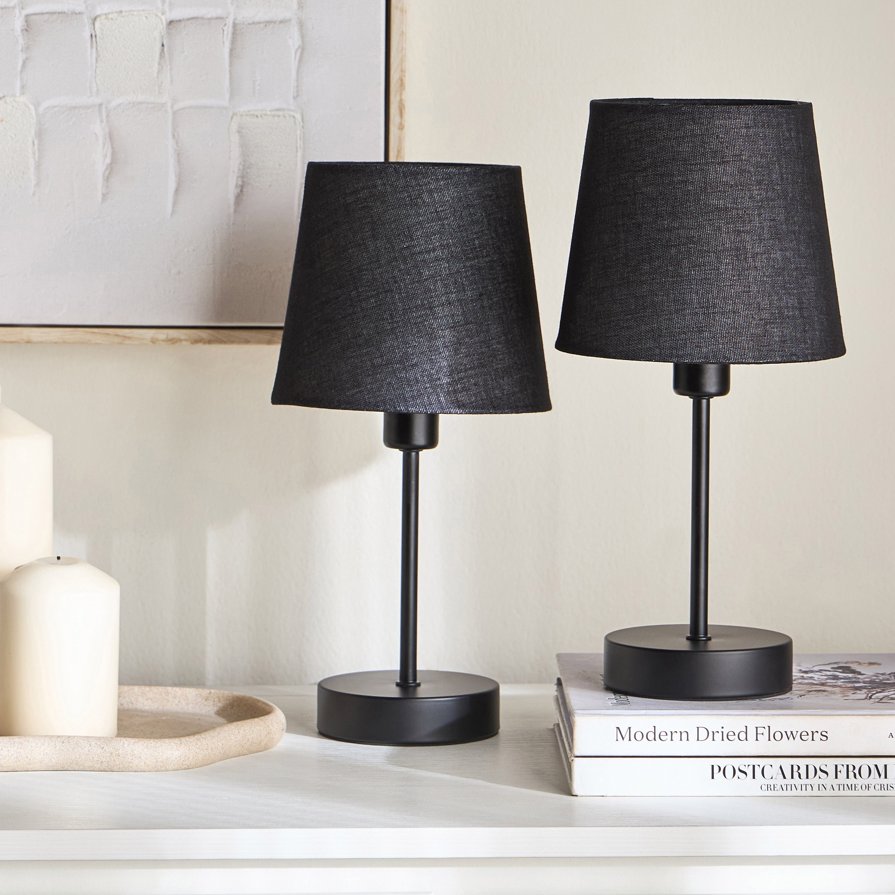 طقم مصباح طاولة معدن قطعتين -هاربي- 31 سم-household-lighting-tableanddesklamps-image-4