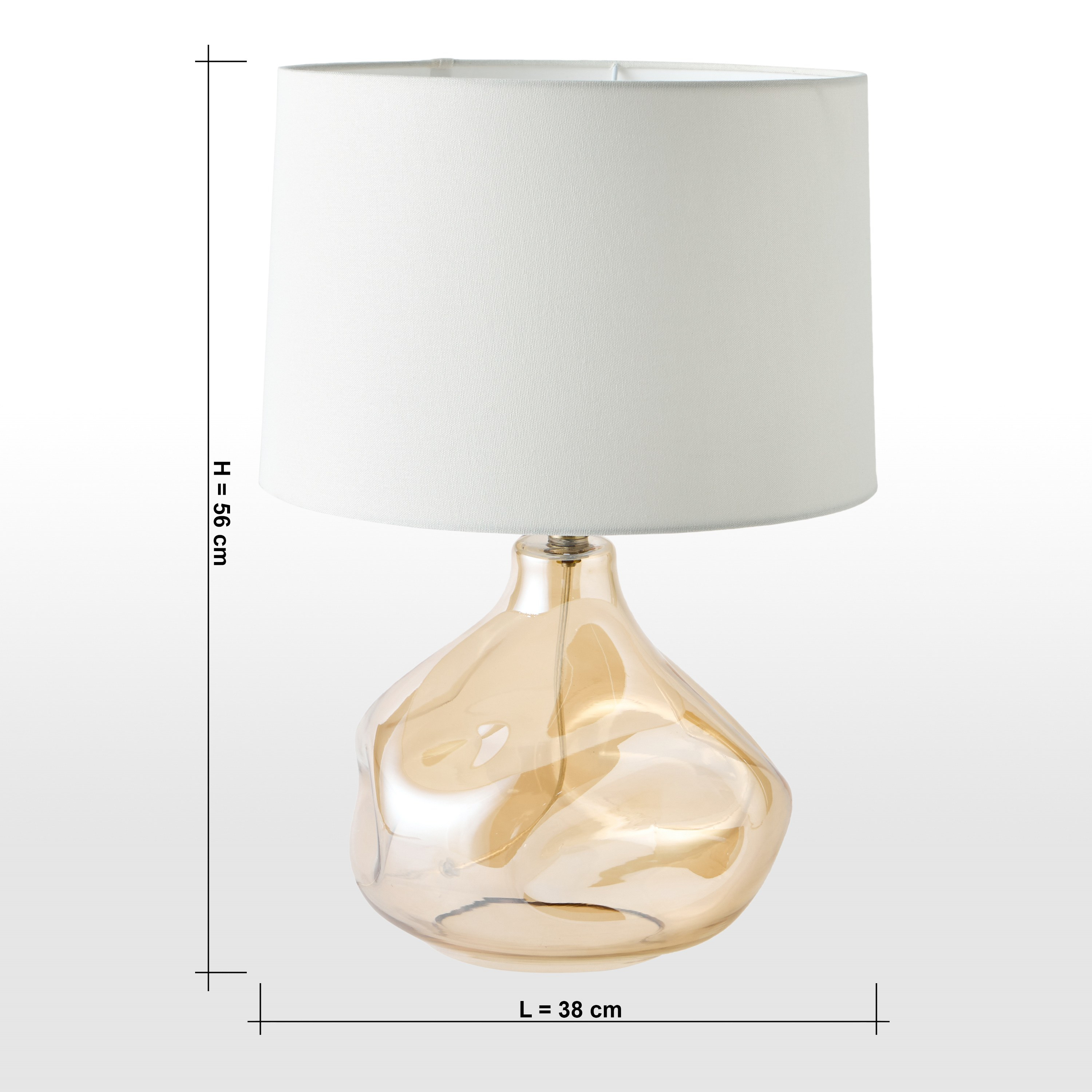 مصباح طاولة زجاج - بيرو - 56 سم-household-lighting-tableanddesklamps-image-6