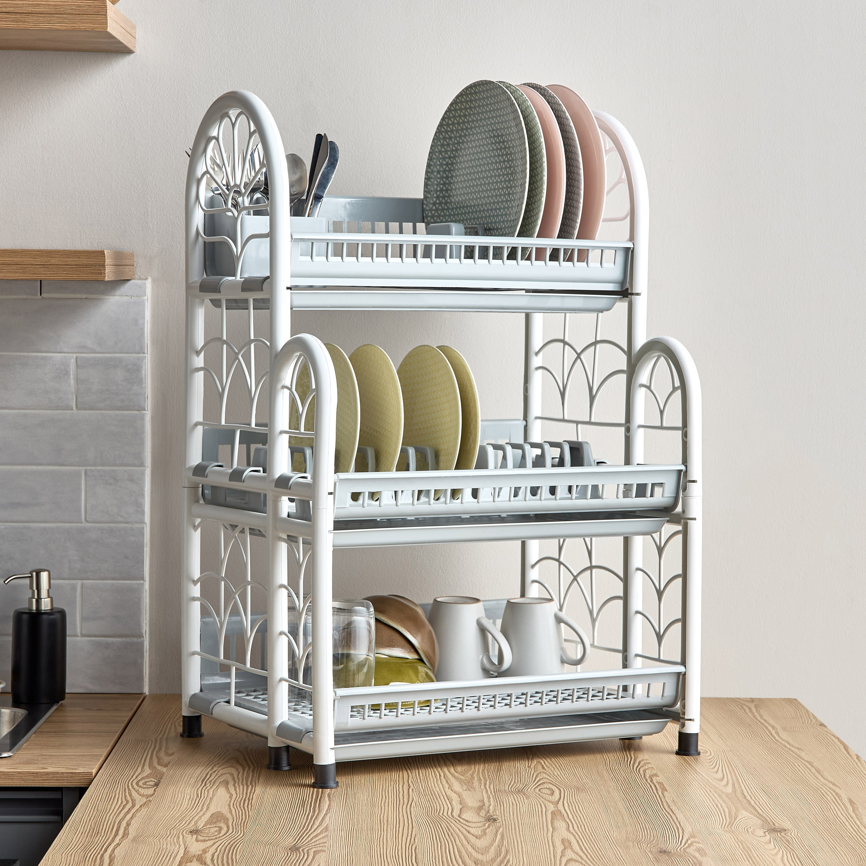 Three tier plate rack sale