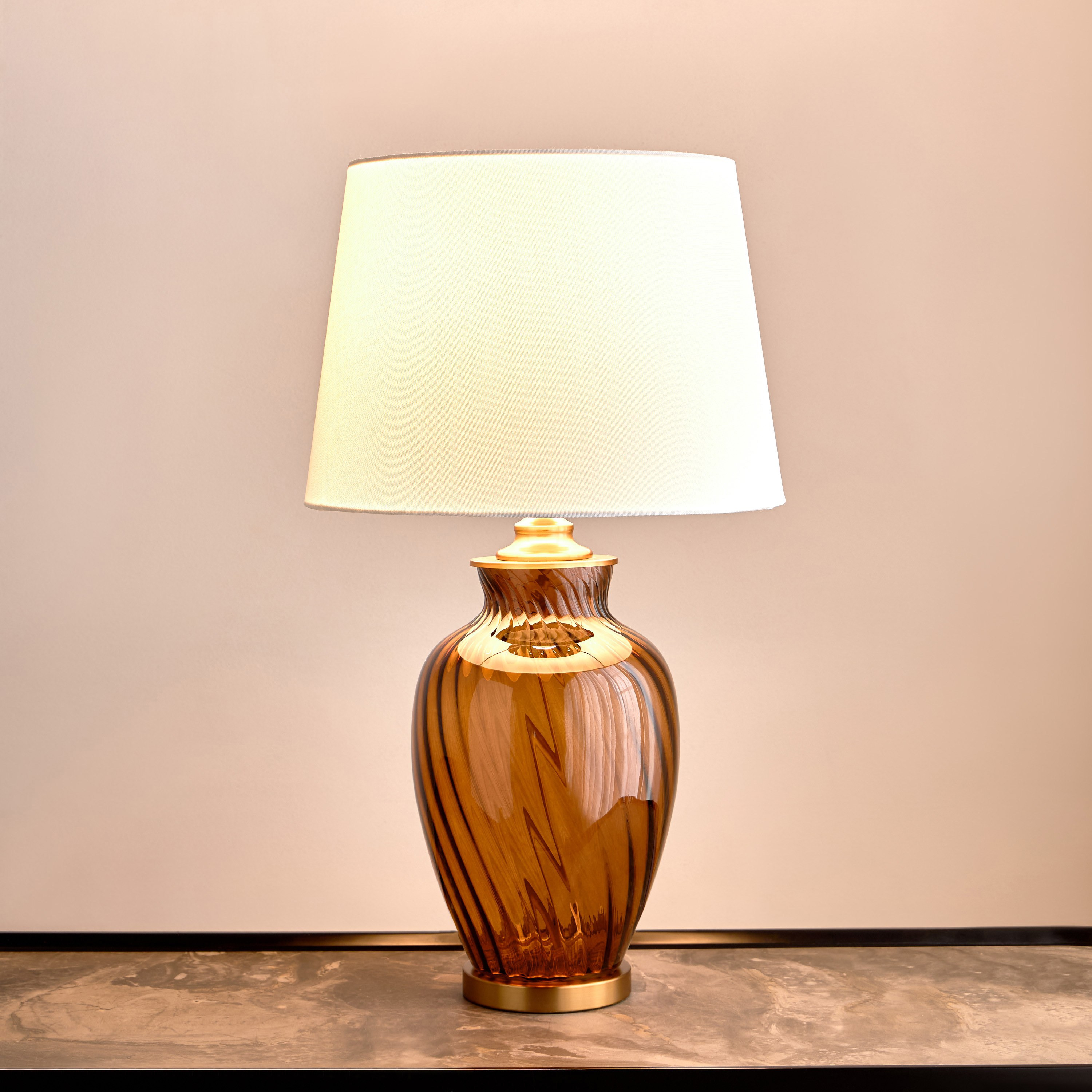 Anthony Glass Table Lamp - 69 cm-household-lighting-tableanddesklamps-image-2