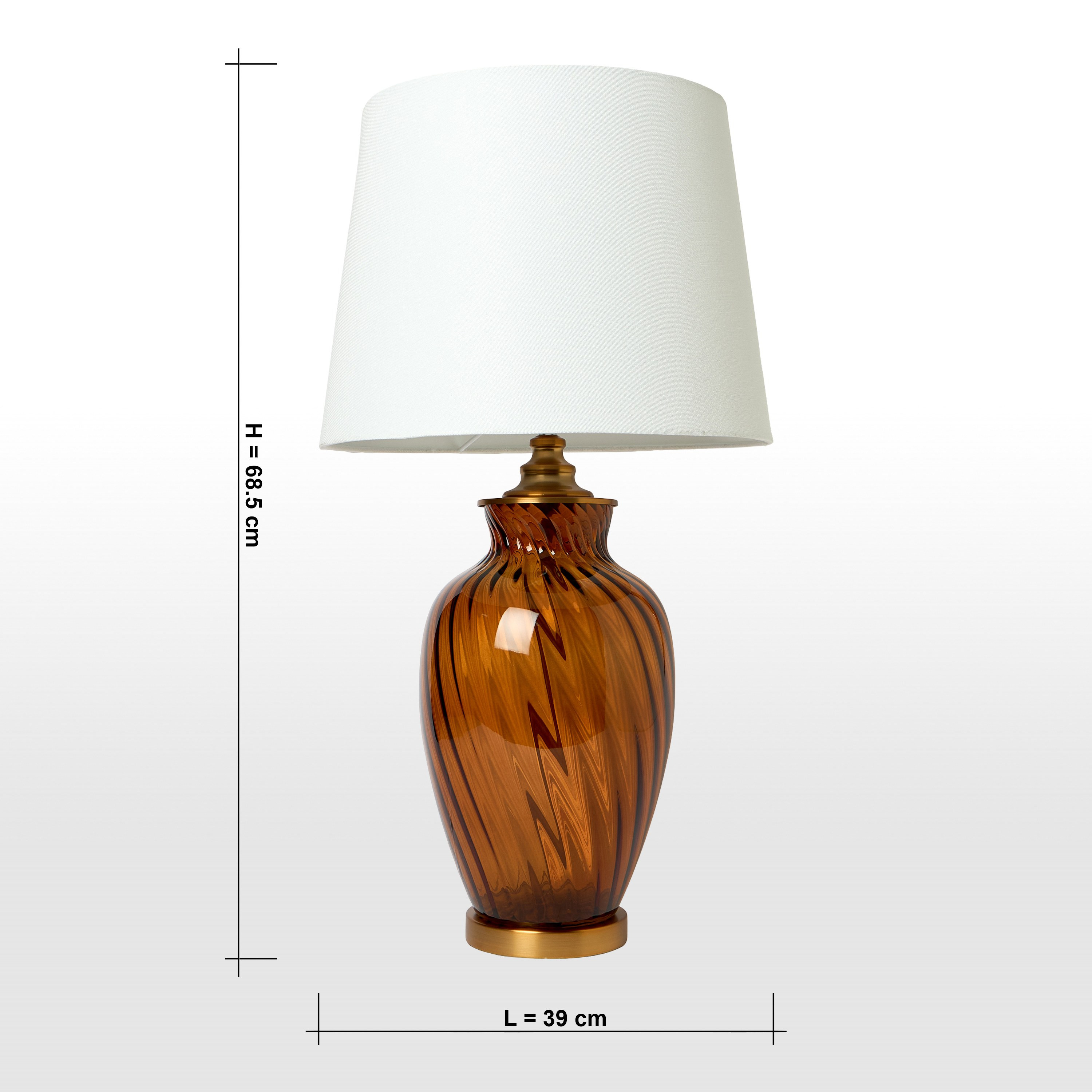Anthony Glass Table Lamp - 69 cm-household-lighting-tableanddesklamps-image-6