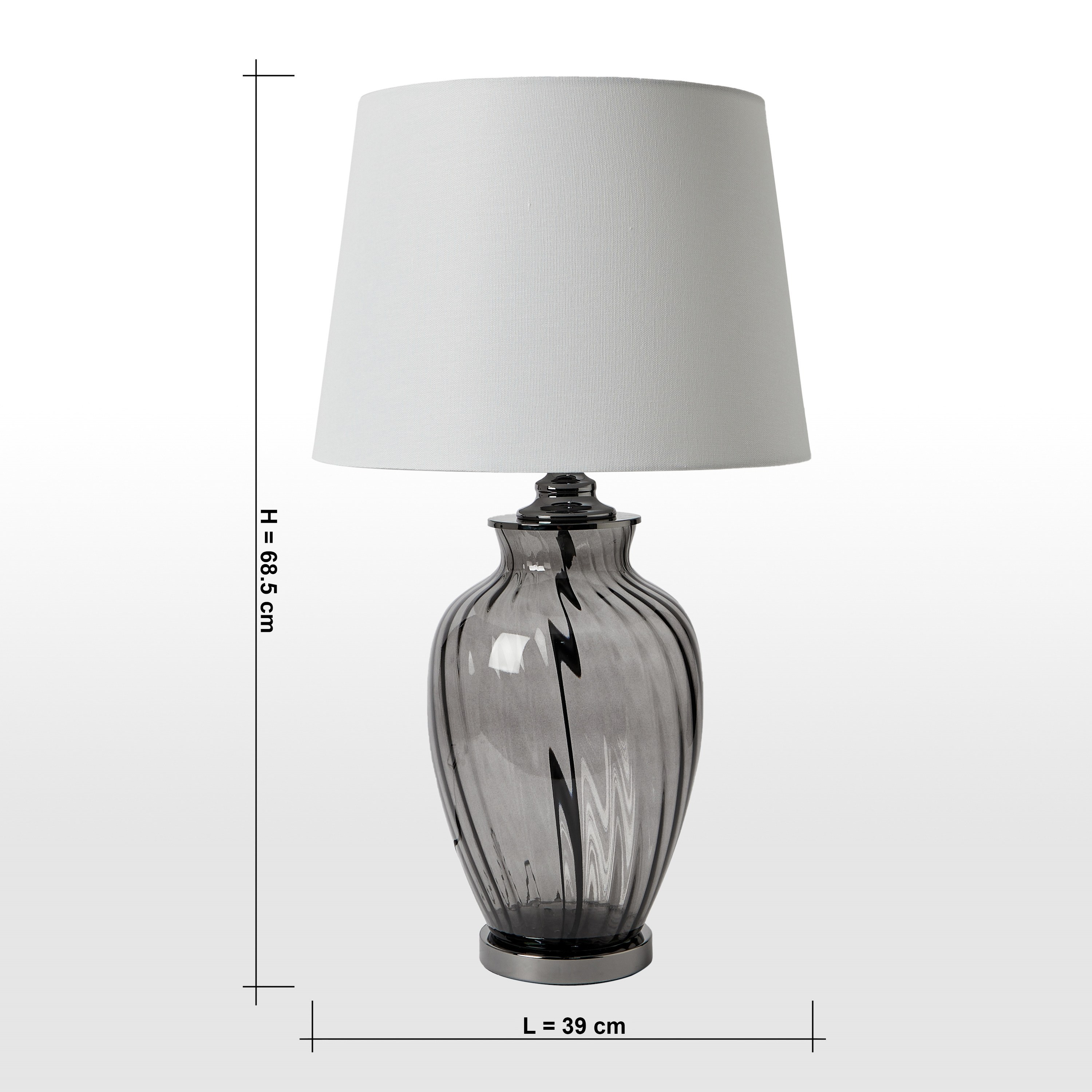 مصباح طاولة زجاج - أنثوني- 69 سم-household-lighting-tableanddesklamps-image-6