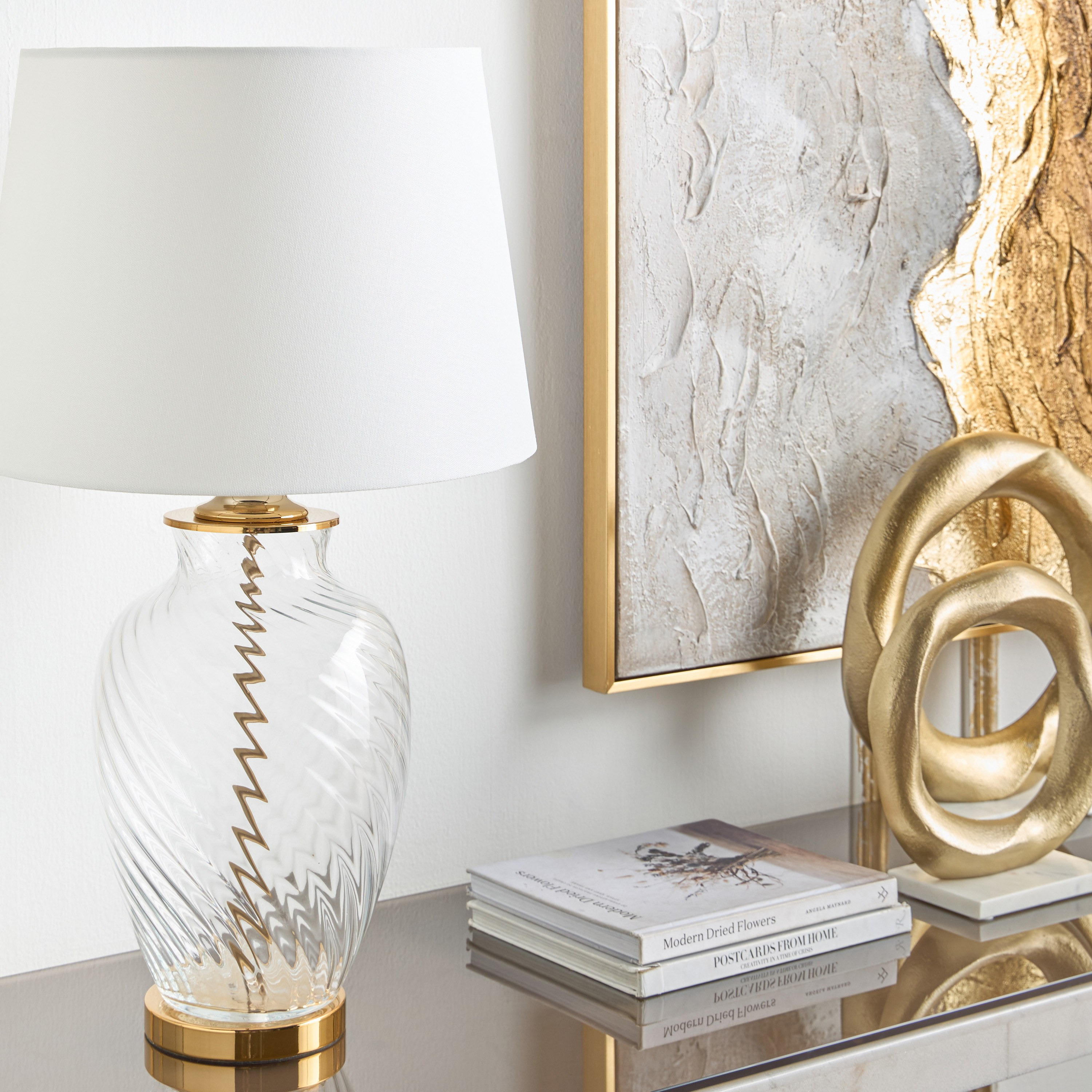 Anthony Glass Table Lamp - 69 cm-household-lighting-tableanddesklamps-image-16