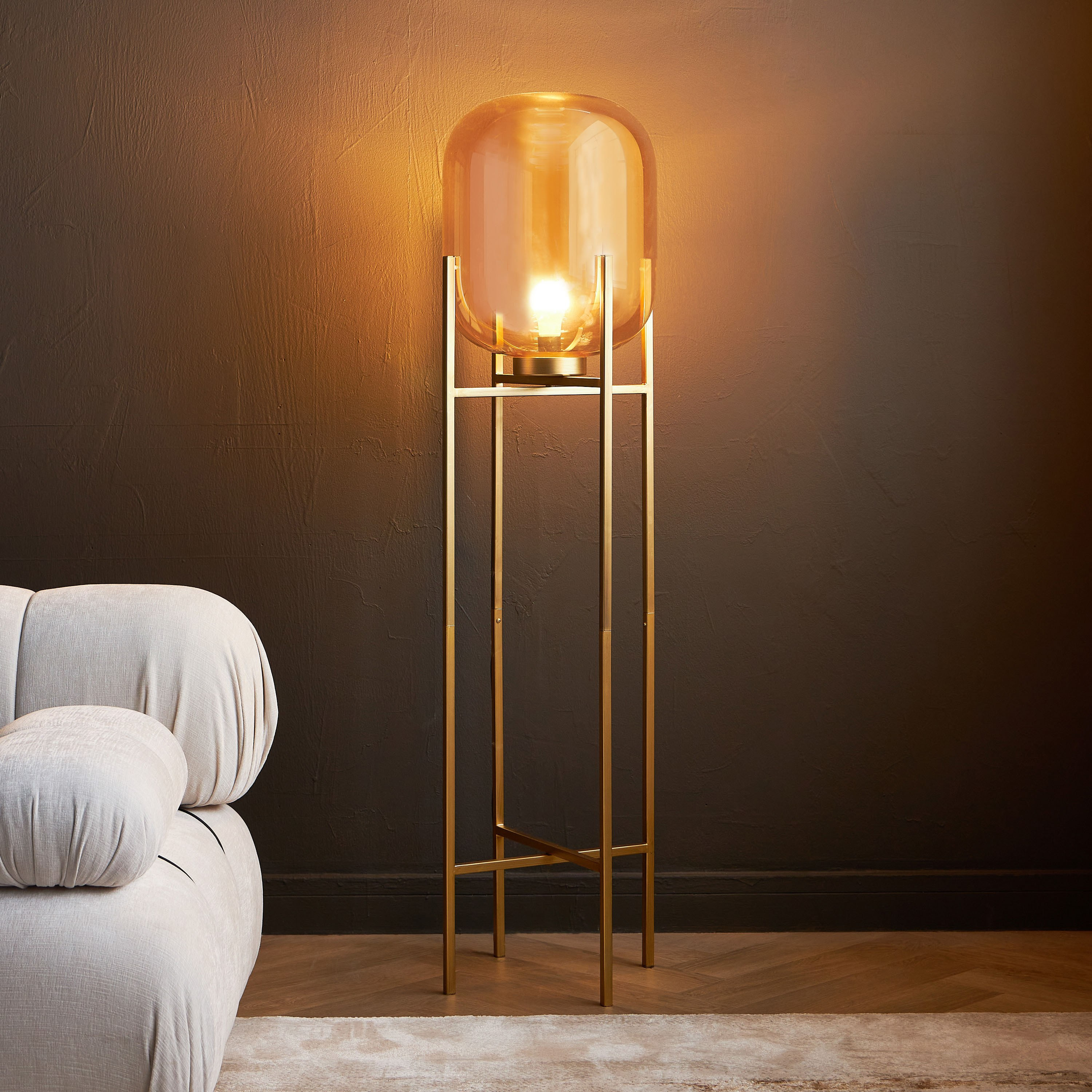 مصباح أرضية زجاج- كاليون - 143  سم-household-lighting-floorlamps-image-2