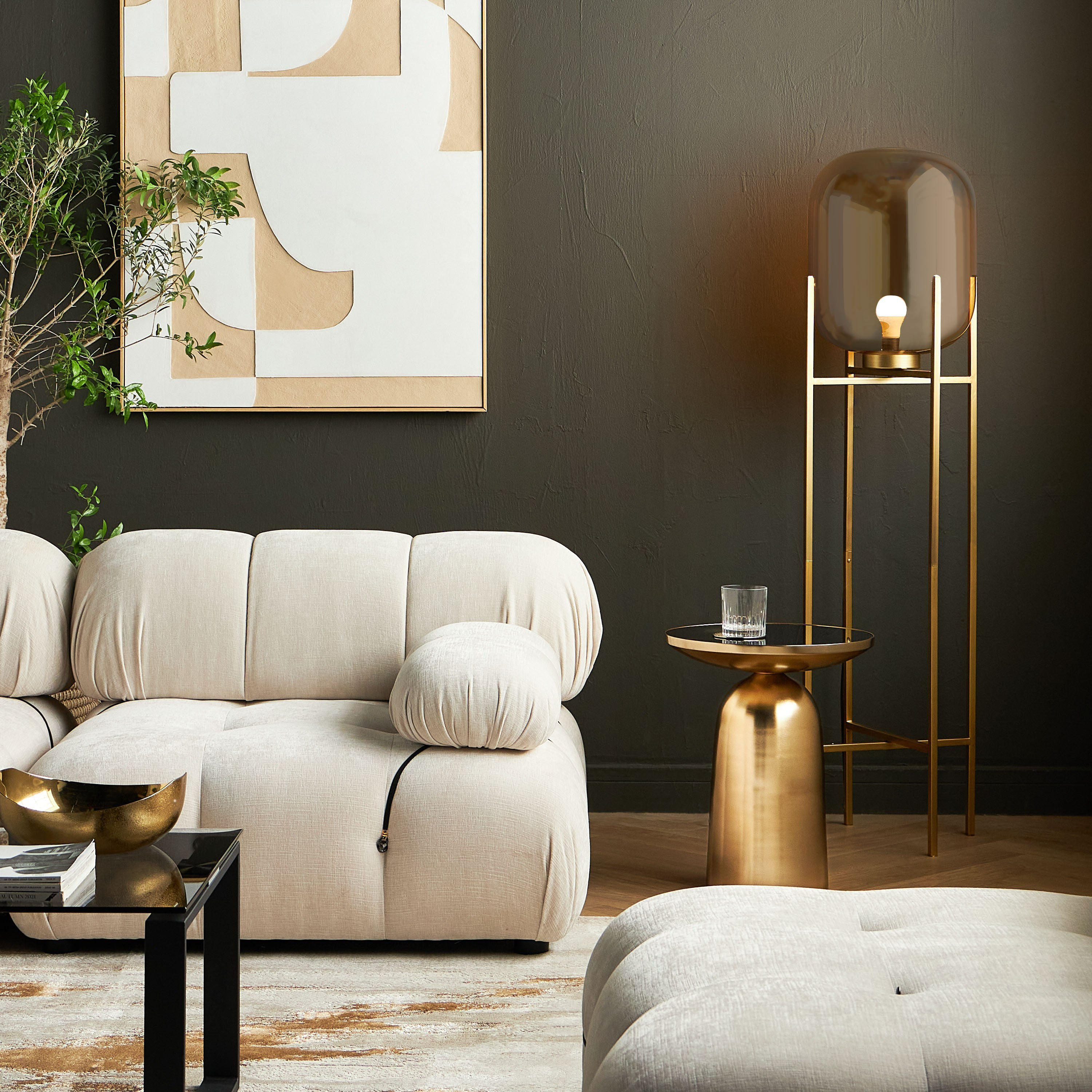 مصباح أرضية زجاج- كاليون - 143  سم-household-lighting-floorlamps-image-4