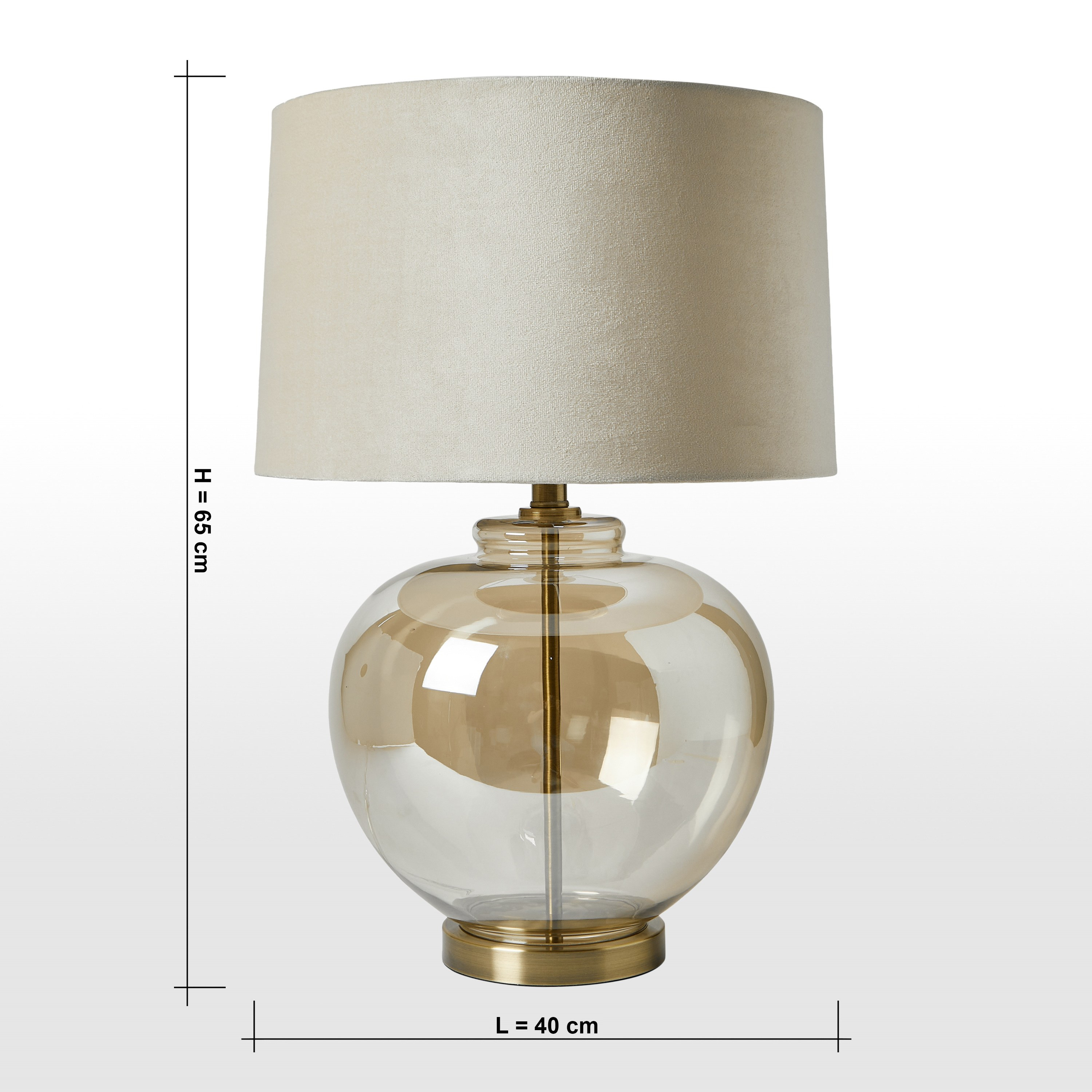 مصباح طاولة زجاج - إلفريد - 65 سم-household-lighting-tableanddesklamps-image-6