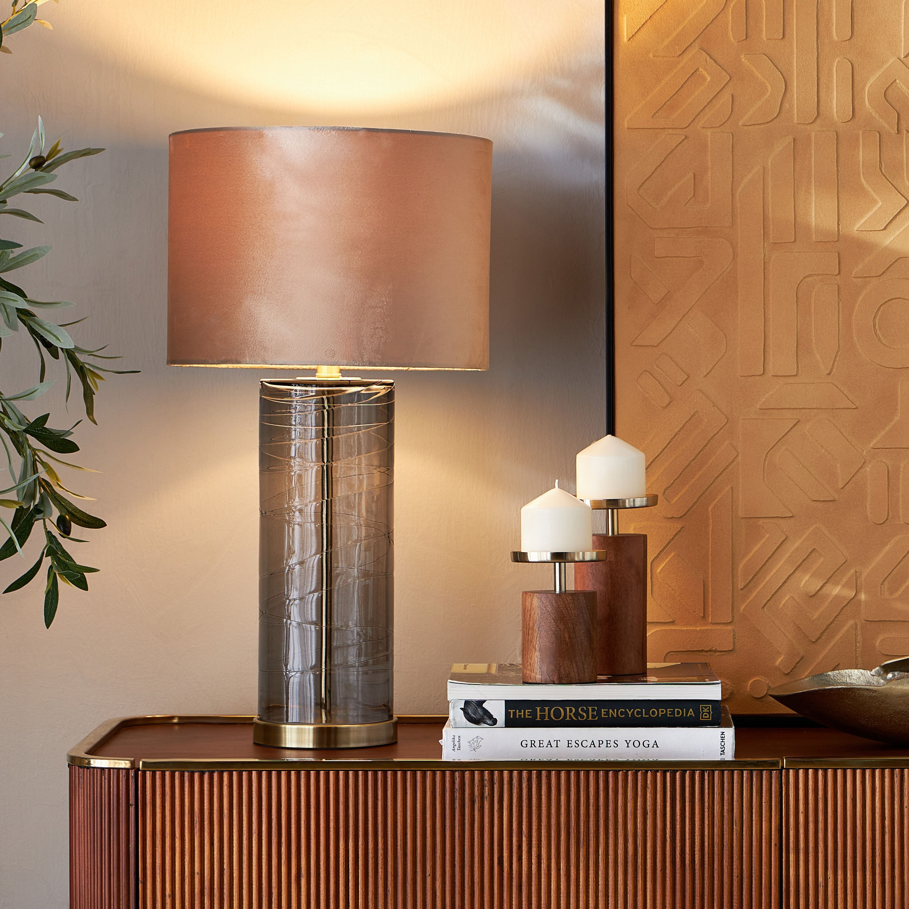 مصباح طاولة زجاج - تيما - 66 سم-household-lighting-tableanddesklamps-image-5