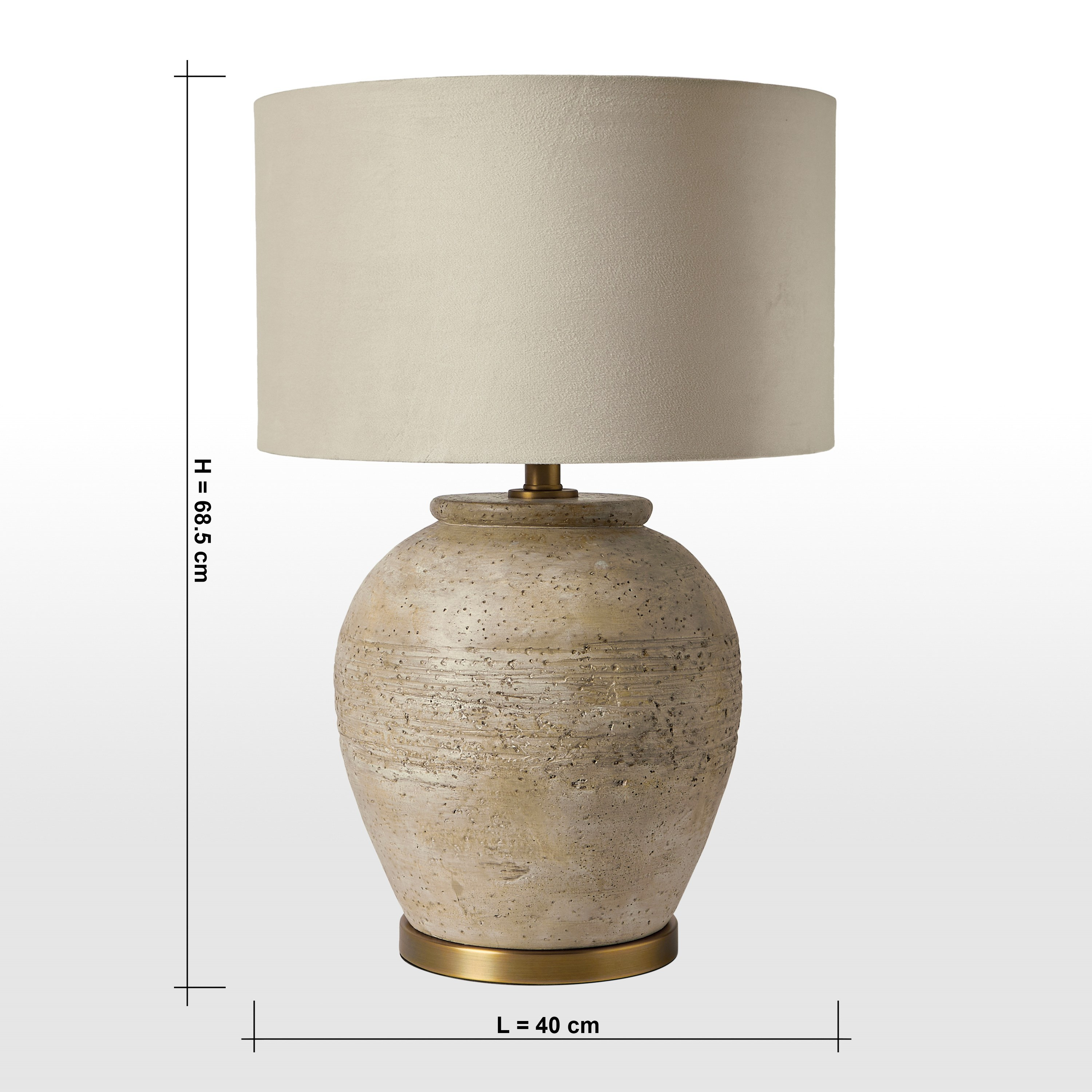 Vaticana Concrete Table Lamp - 69 cm-household-lighting-tableanddesklamps-image-6