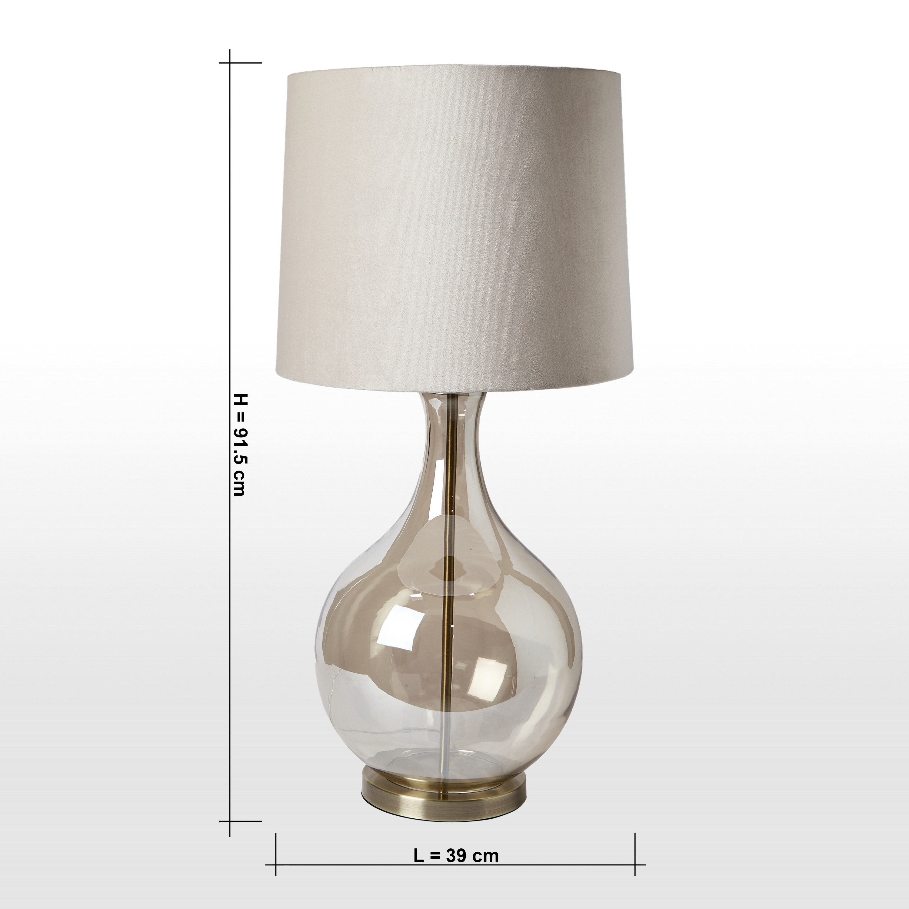 مصباح طاولة زجاج - سيمي- 92 سم-household-lighting-tableanddesklamps-image-6