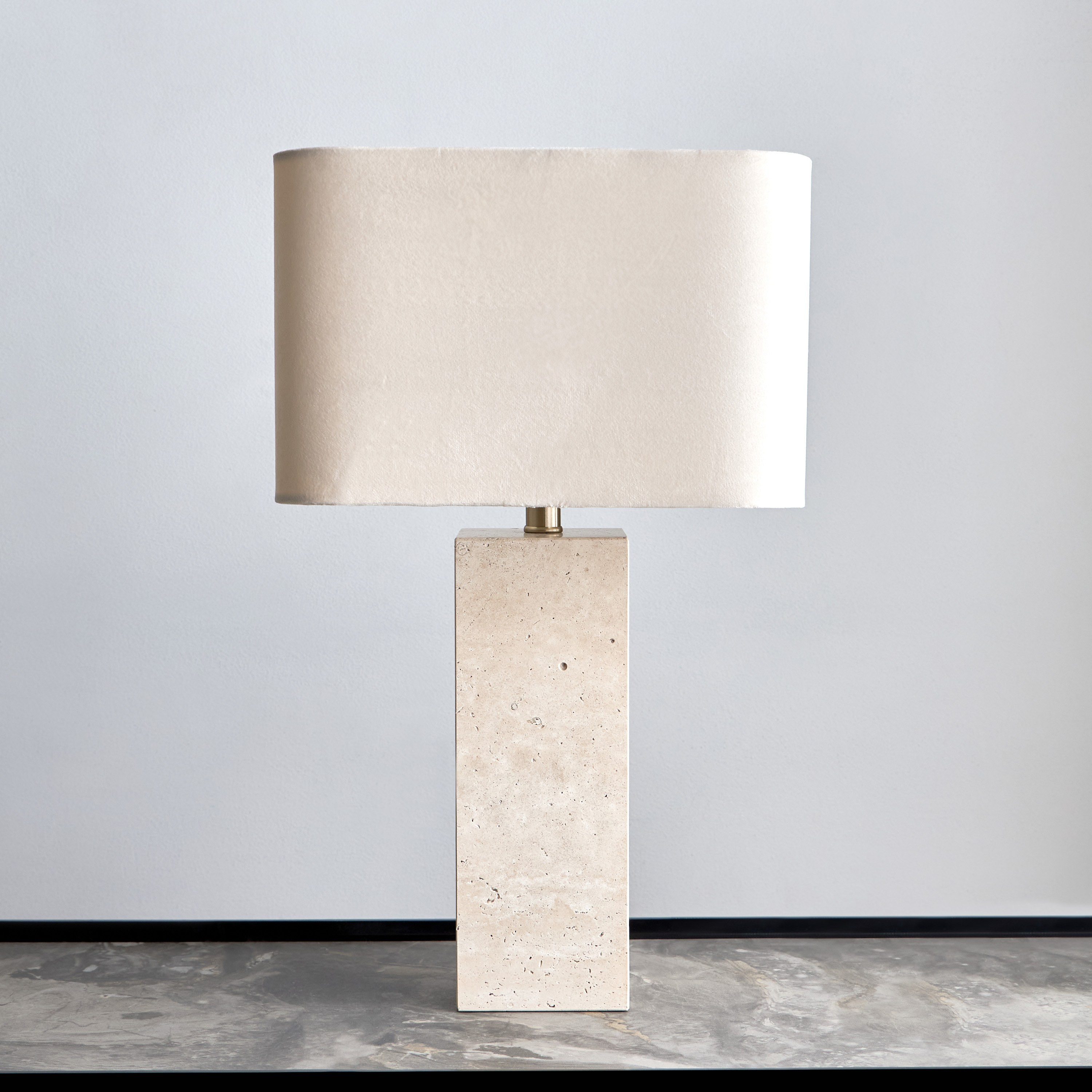 Atalje Travertine Table Lamp - 61 cm