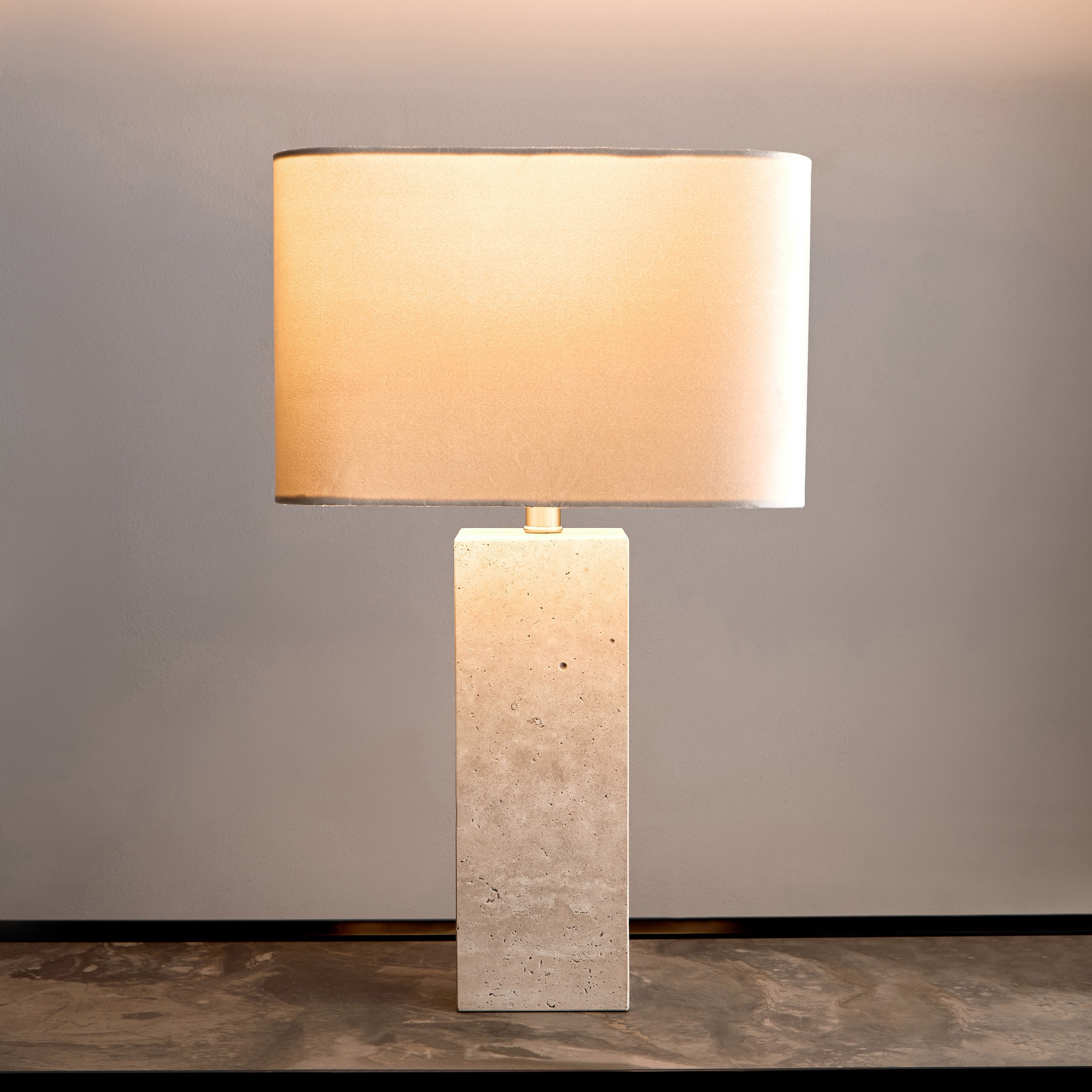 Atalje Travertine Table Lamp - 61 cm-household-lighting-tableanddesklamps-image-2