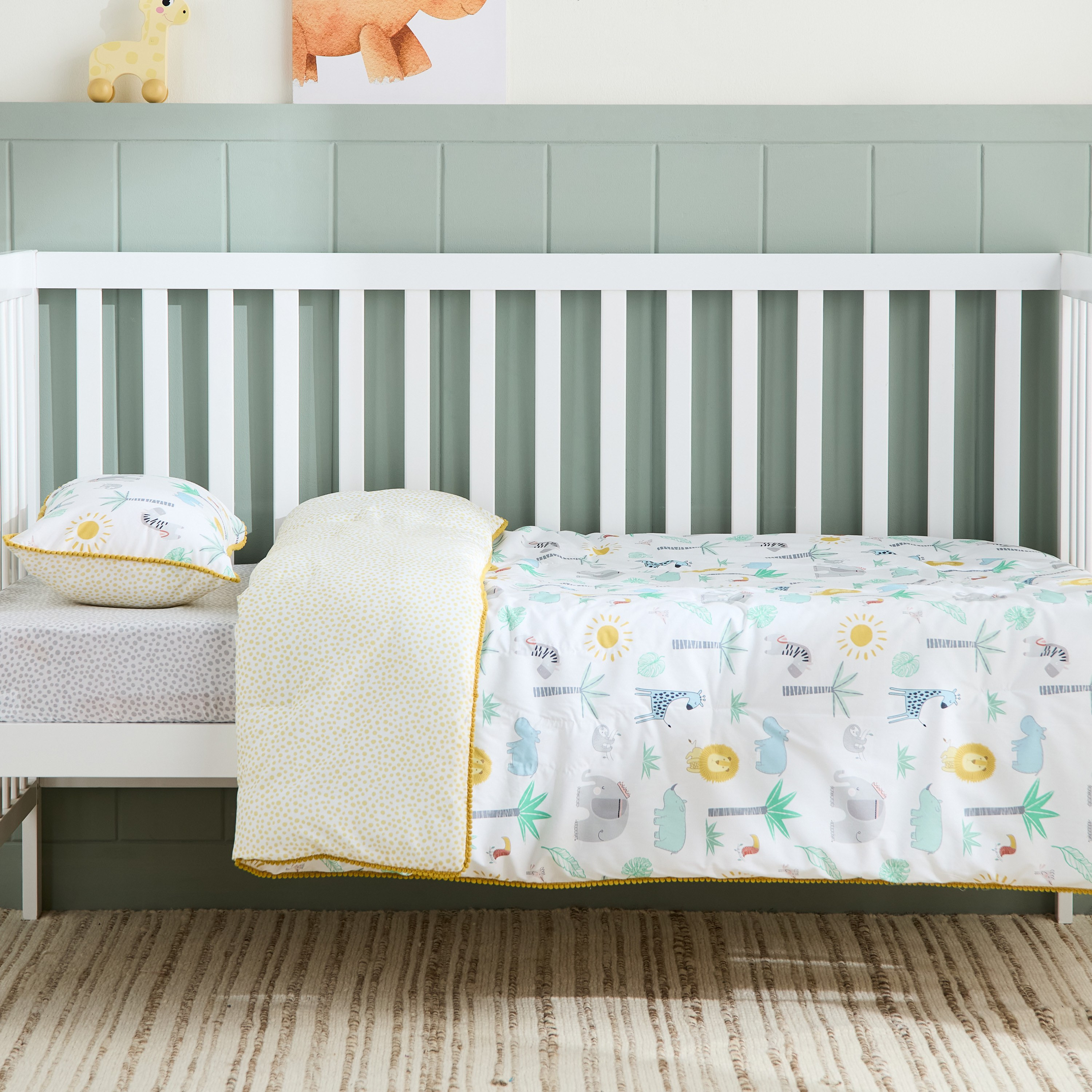 Tropica 2-Piece Cotton Toddler Comforter Set - 100x140 cm
