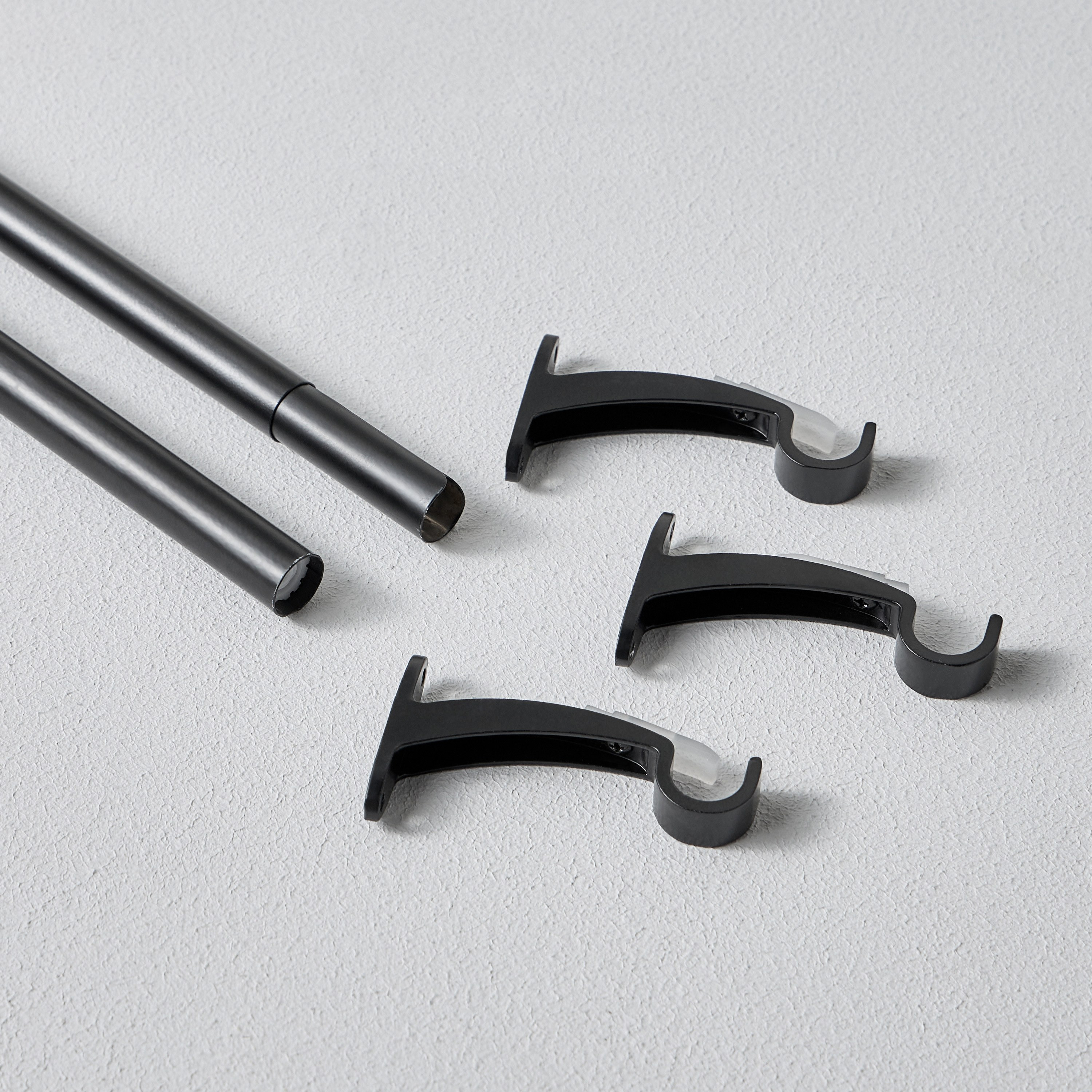 Mix and Match Extendable Single Curtain Rod - 76-210 cm-household-windows-curtainrodsandaccessories-curtainrods-image-3