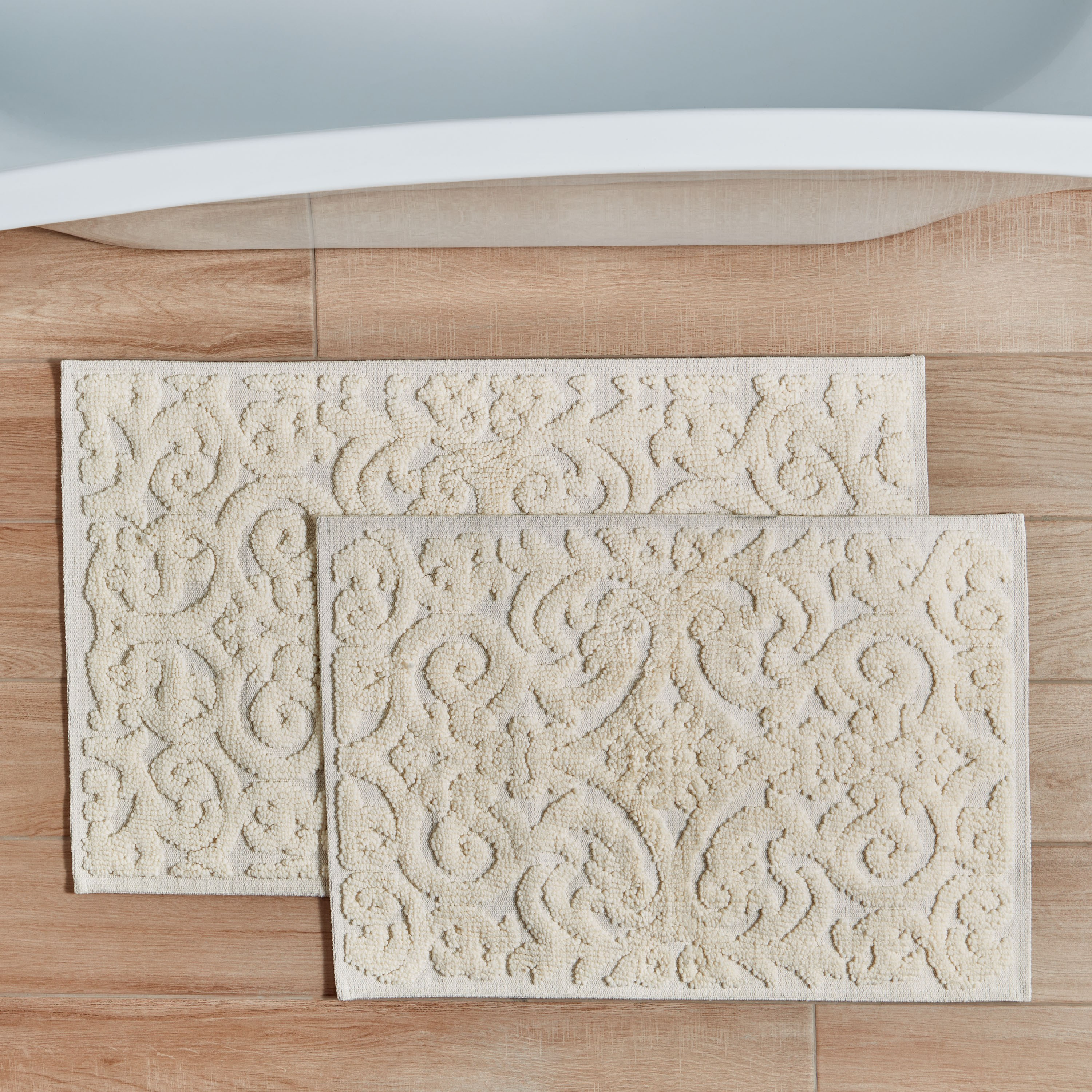 Scroll 2-Piece Bath Mat Set-household-bathandlaundry-bathlinen-bathmatsandtubmats-image-1