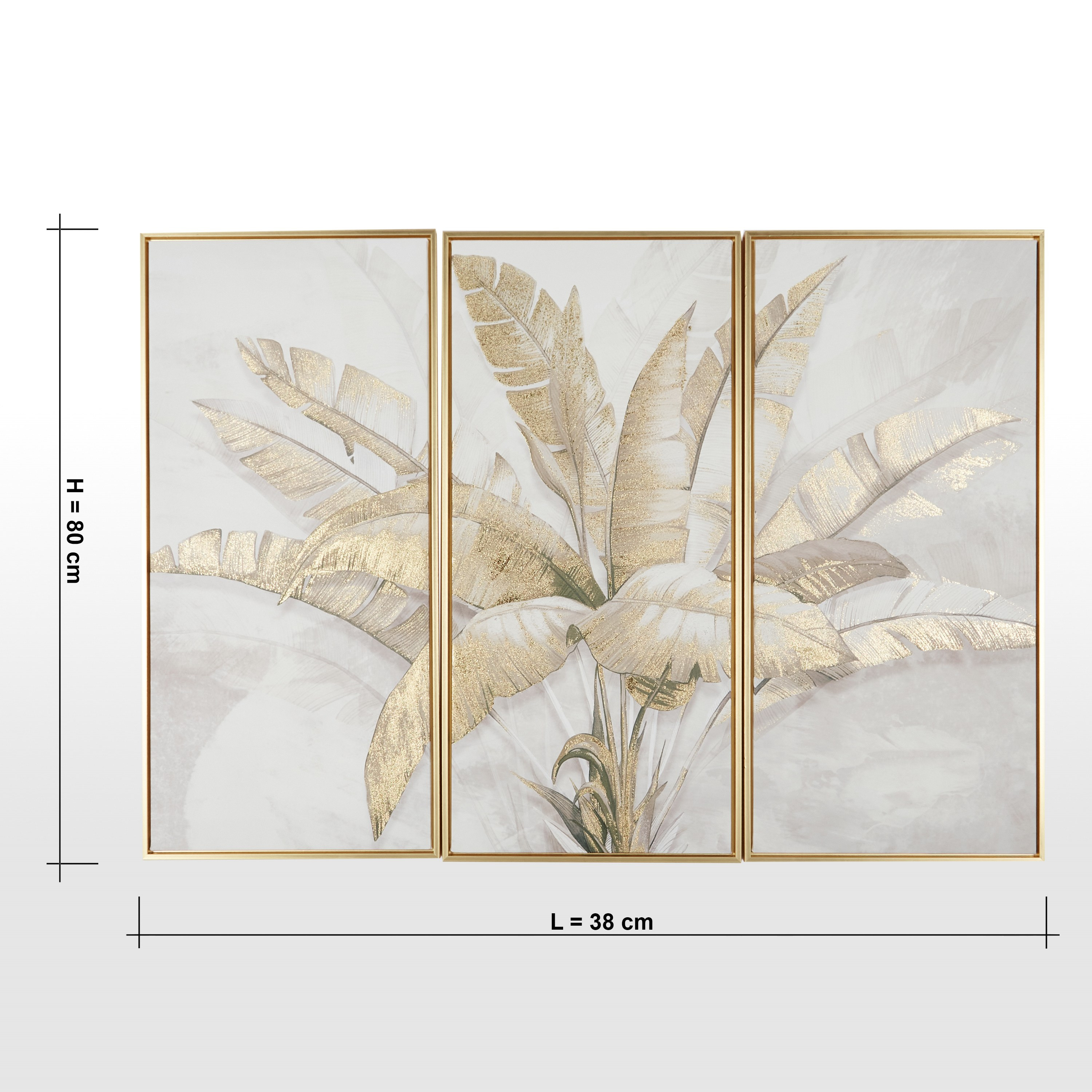Kiya 3-Piece Framed Canvas Wall Art Set - 38x80 cm-household-walldecorandmirrors-wallart-image-5