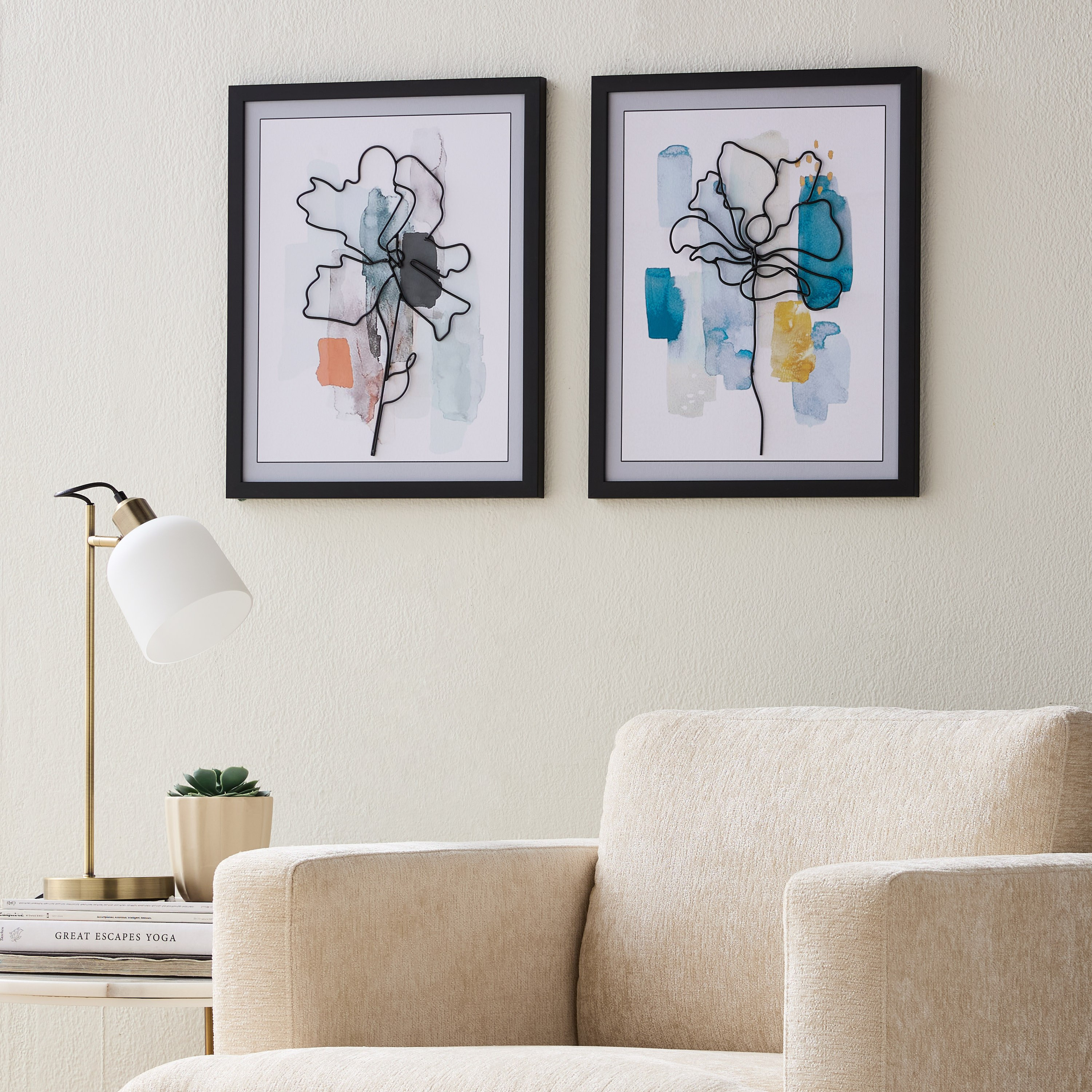 Shop Chiazam Framed Canvas Wall Art - 40x50 cm | Homecentre Oman