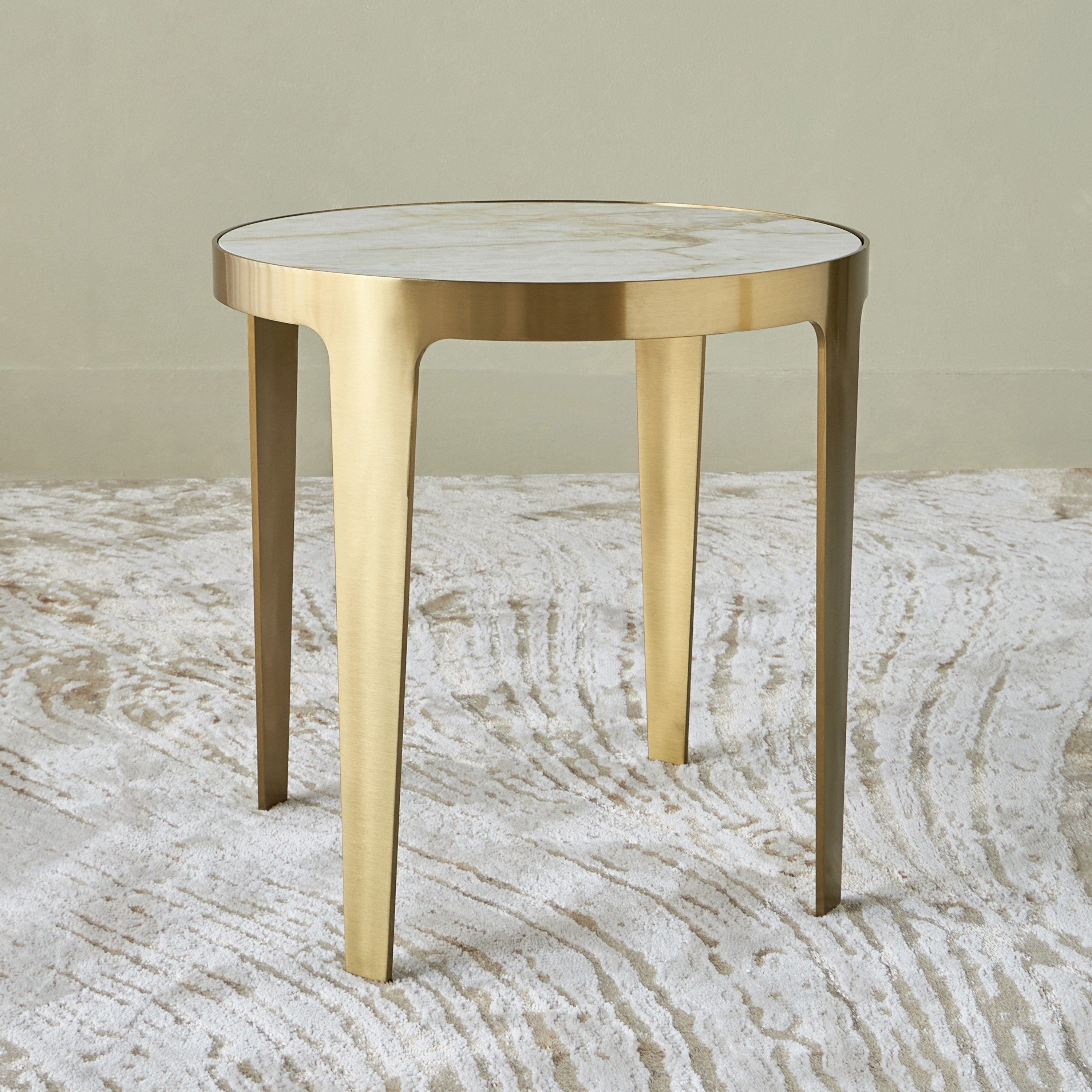 Harmon Ceramic Top Side Table