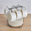 Maxima 12-Piece Ceramic Tea Set with Metal Stand - 250 ml, Serves 6-InfluencerCodes_Ramadan26_All_20012026-image-1
