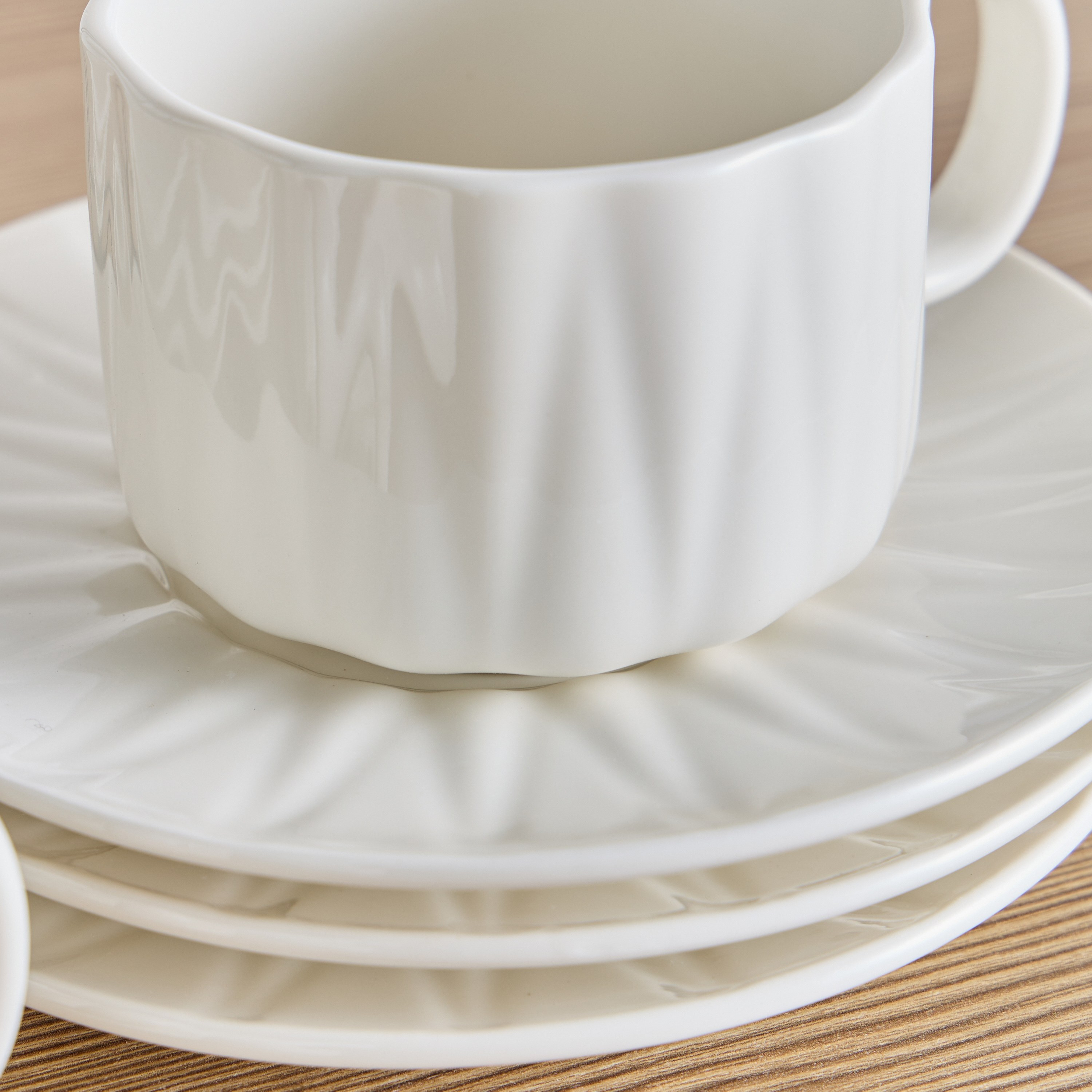 Maxima 12-Piece Ceramic Tea Set with Metal Stand - 250 ml, Serves 6-household-dining-teaandcoffee-teaandcoffeesets-image-3