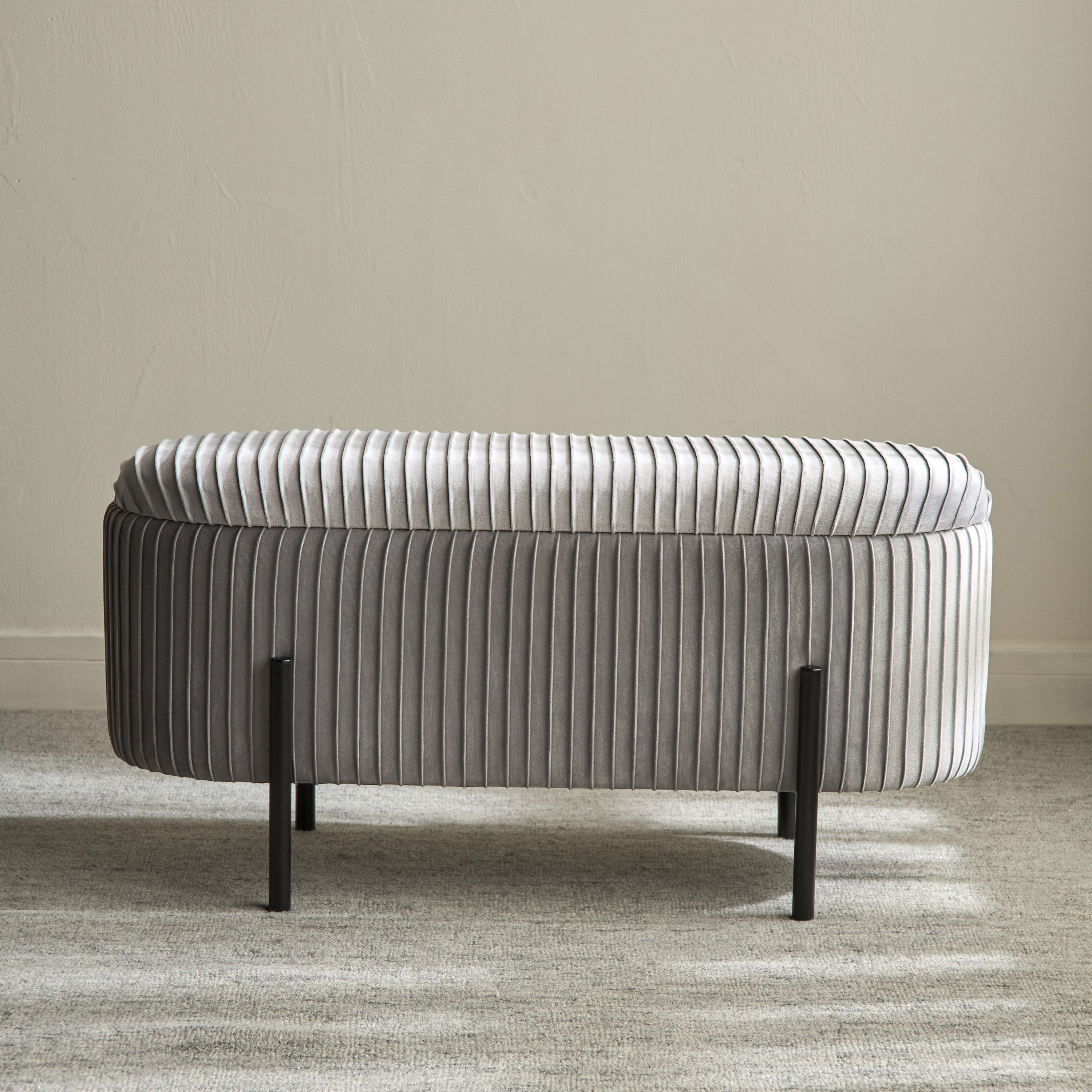 Ria Fabric Bench with Storage-furniture-sofaandseating-chaiseandbenches-image-2