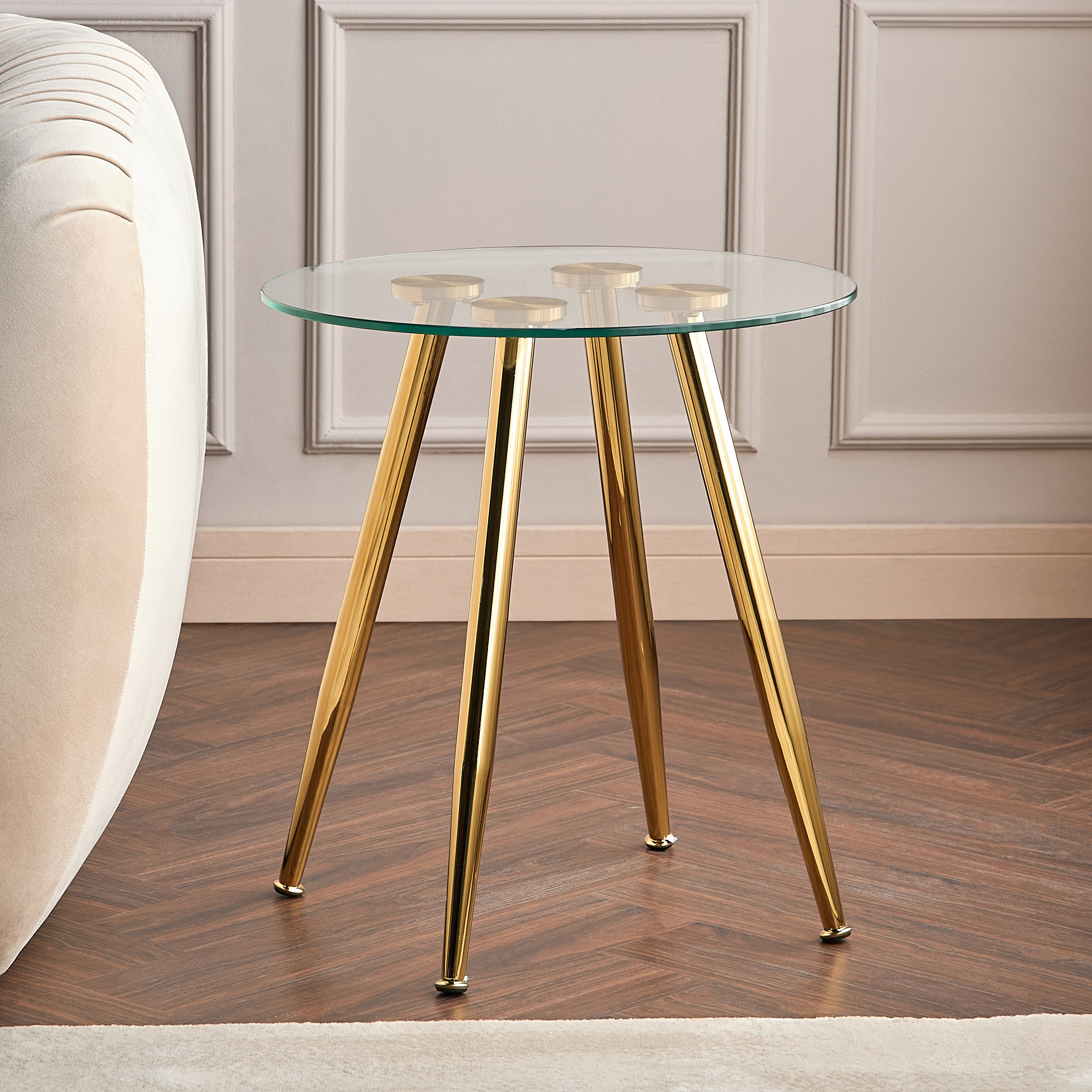 Glass Table Kuwait Shop Wilma Glass Top Side Table | Homecentre Kuwait