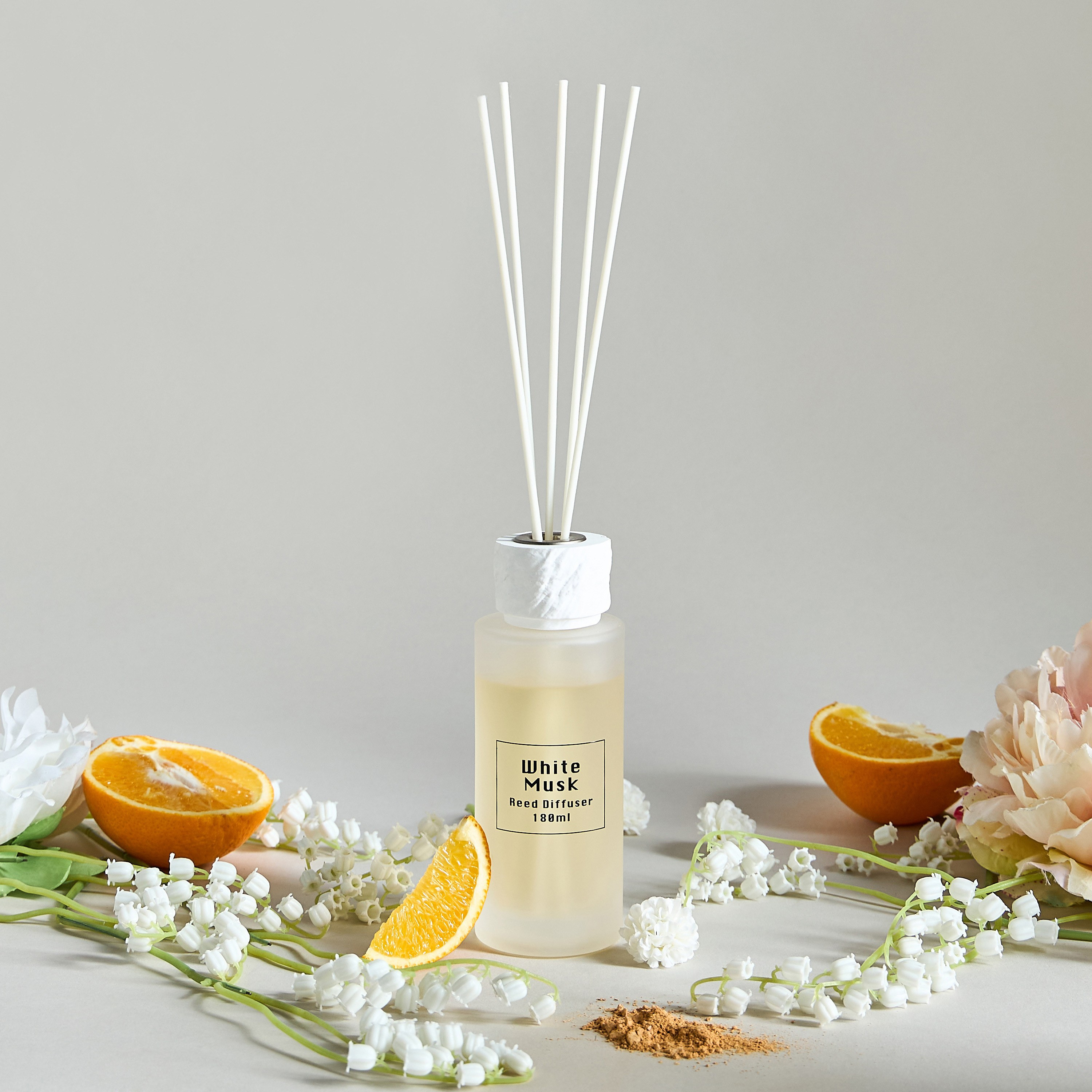 Raw White Musk Scented Reed Diffuser - 180 ml-household-homefragrance-reeddiffusers-image-1