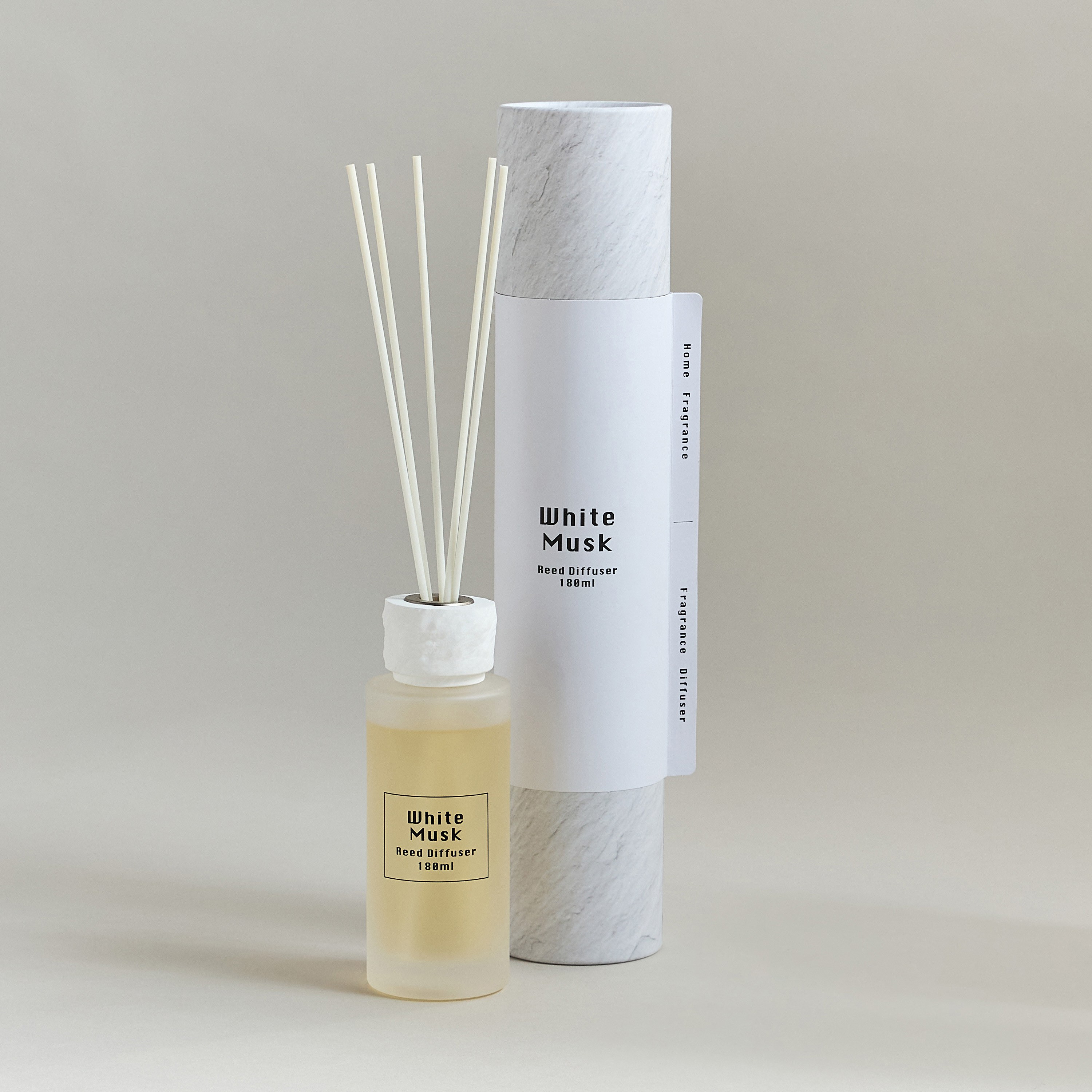 Raw White Musk Scented Reed Diffuser - 180 ml-household-homefragrance-reeddiffusers-image-2