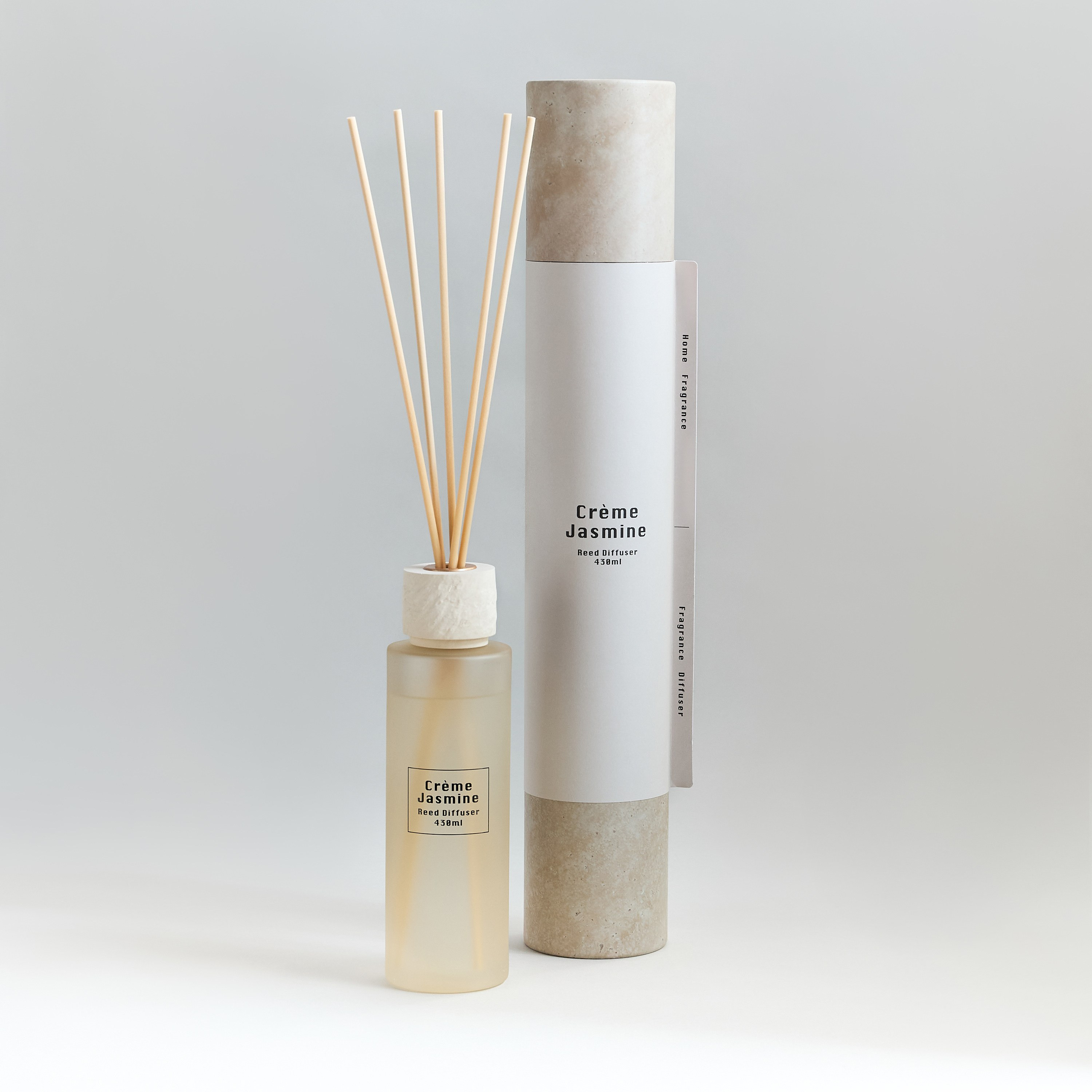 Raw Creme Jasmine Scented Reed Diffuser - 430 ml-household-homefragrance-reeddiffusers-image-2