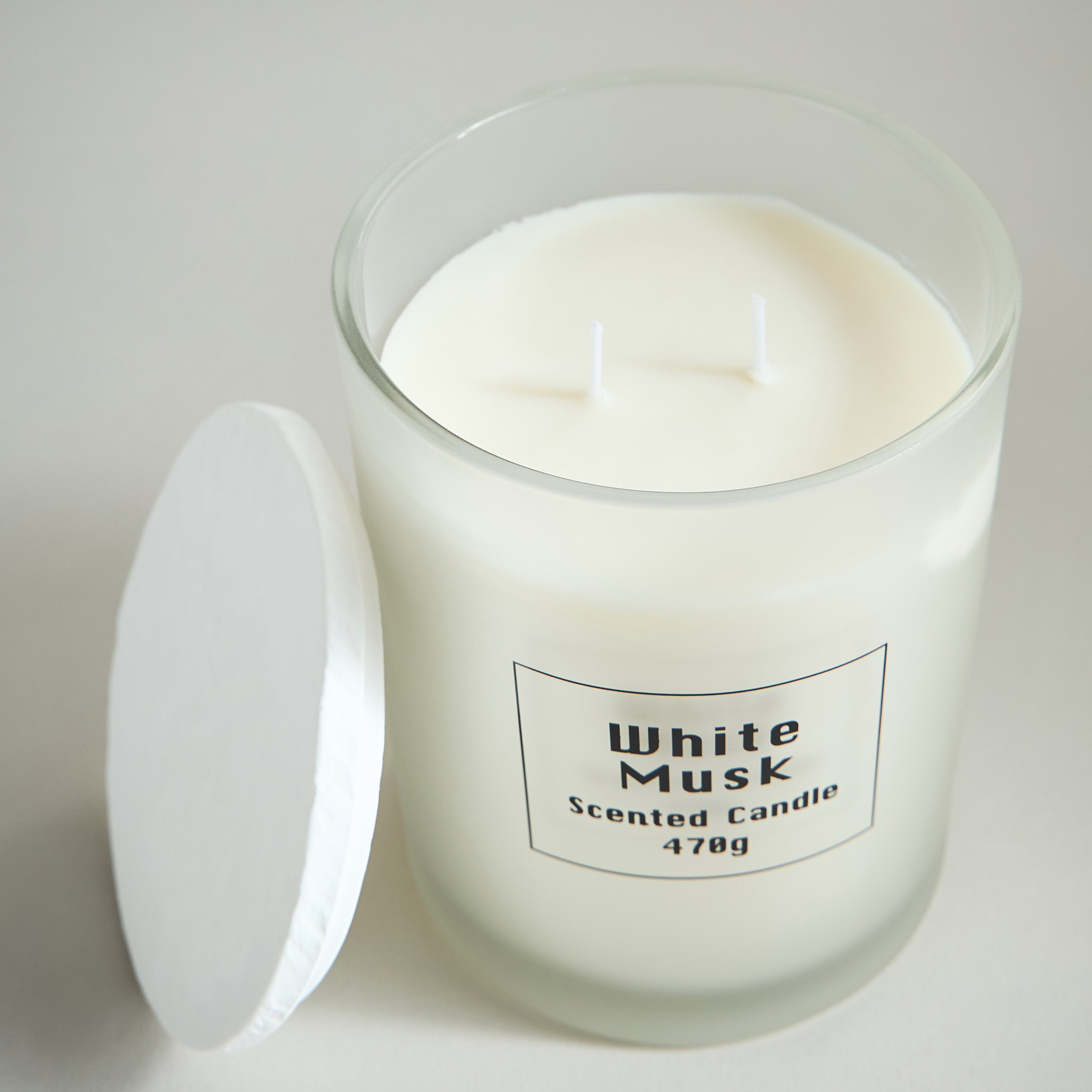 Raw White Musk Scented Jar Candle - 35 h-household-homefragrance-candles-image-3