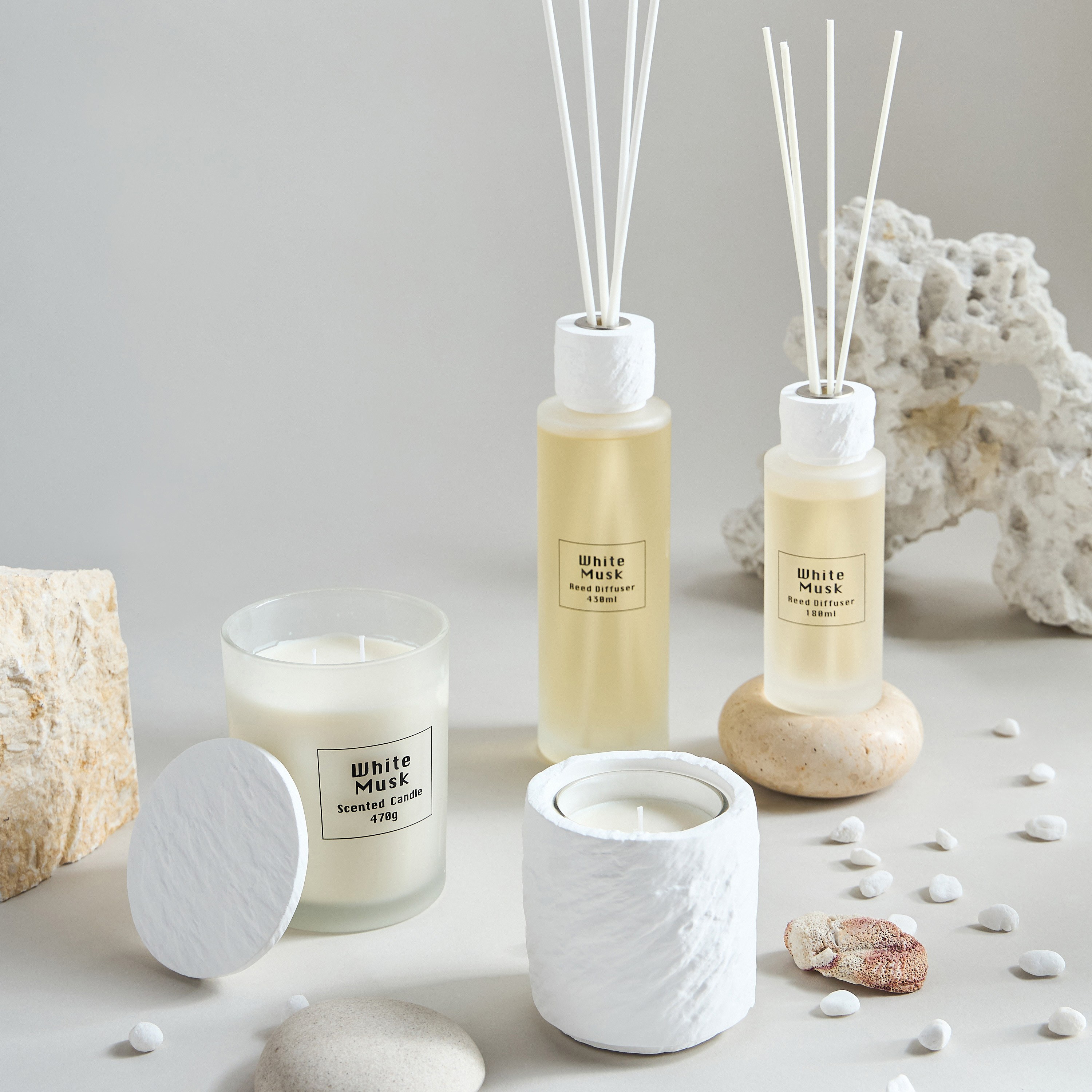 Raw White Musk Scented Jar Candle - 35 h-household-homefragrance-candles-image-4